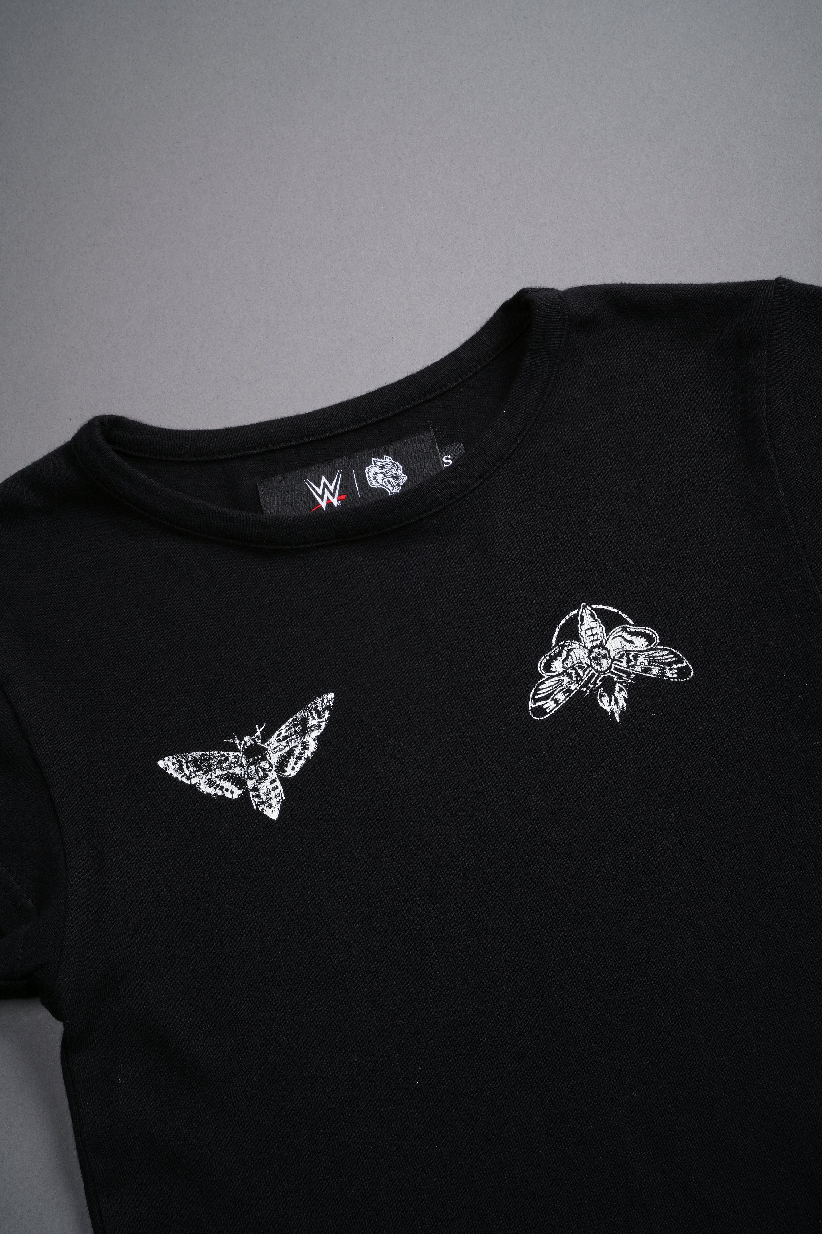 Moth Forever Baby Tee in Black