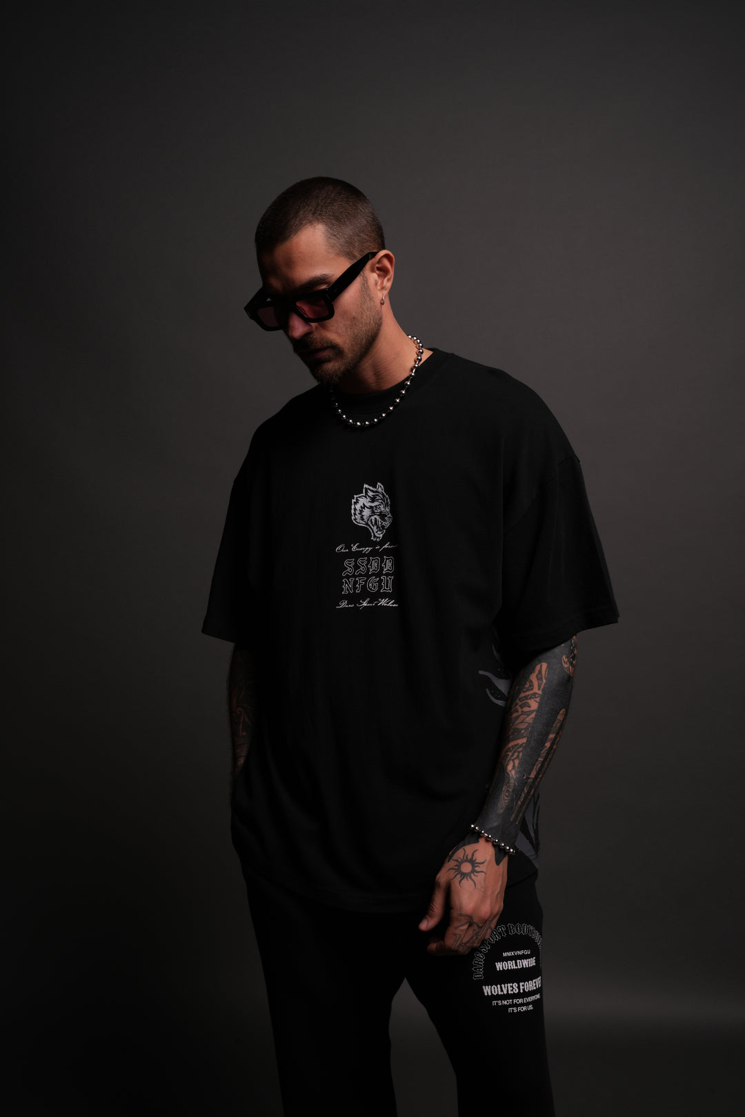 OnlyUs Forever "Premium" Oversized Tee in Black