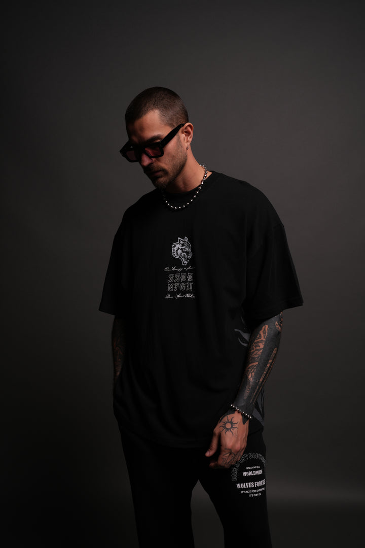 OnlyUs Forever "Premium" Oversized Tee in Black