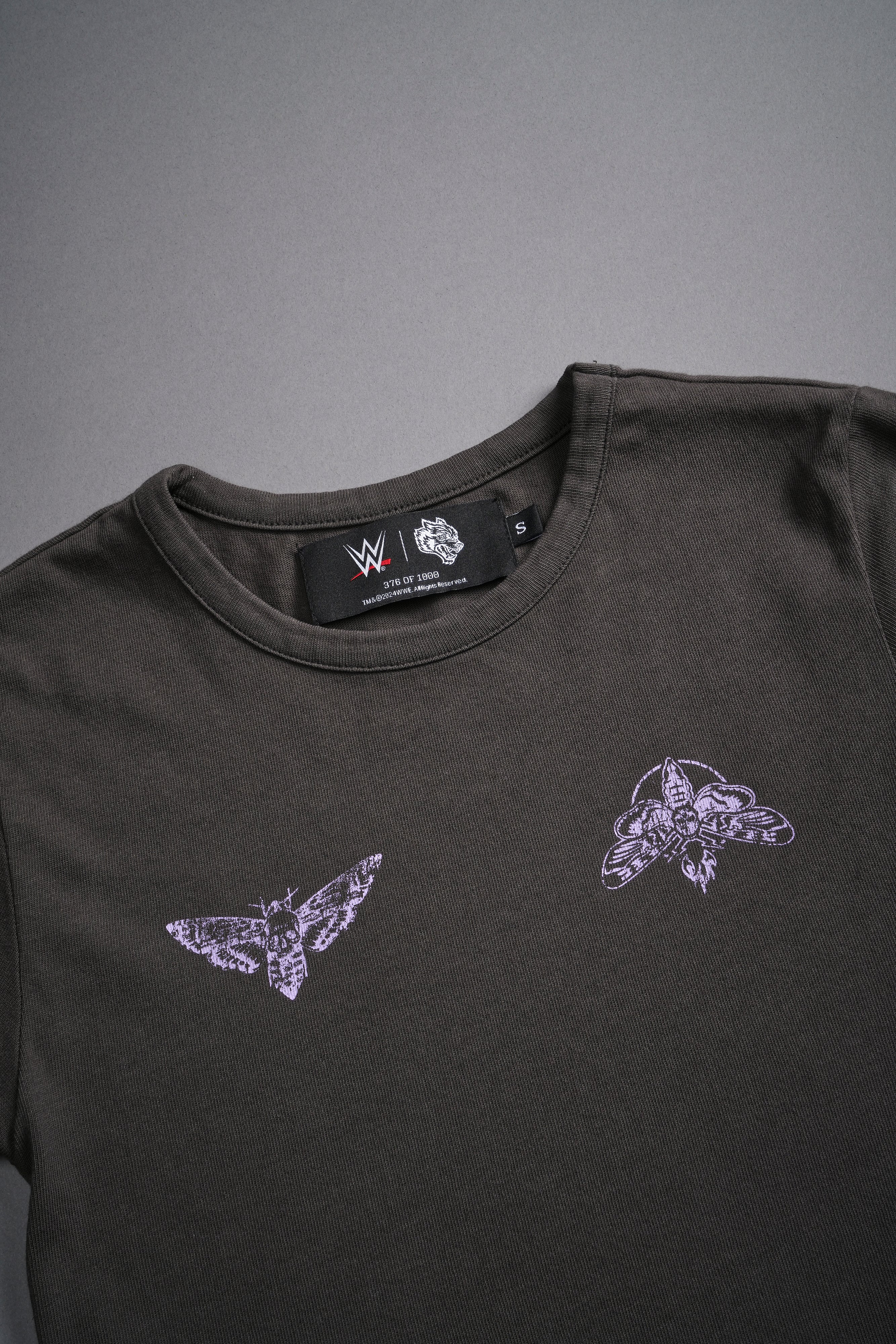 Moth Forever Baby Tee in Wolf Gray