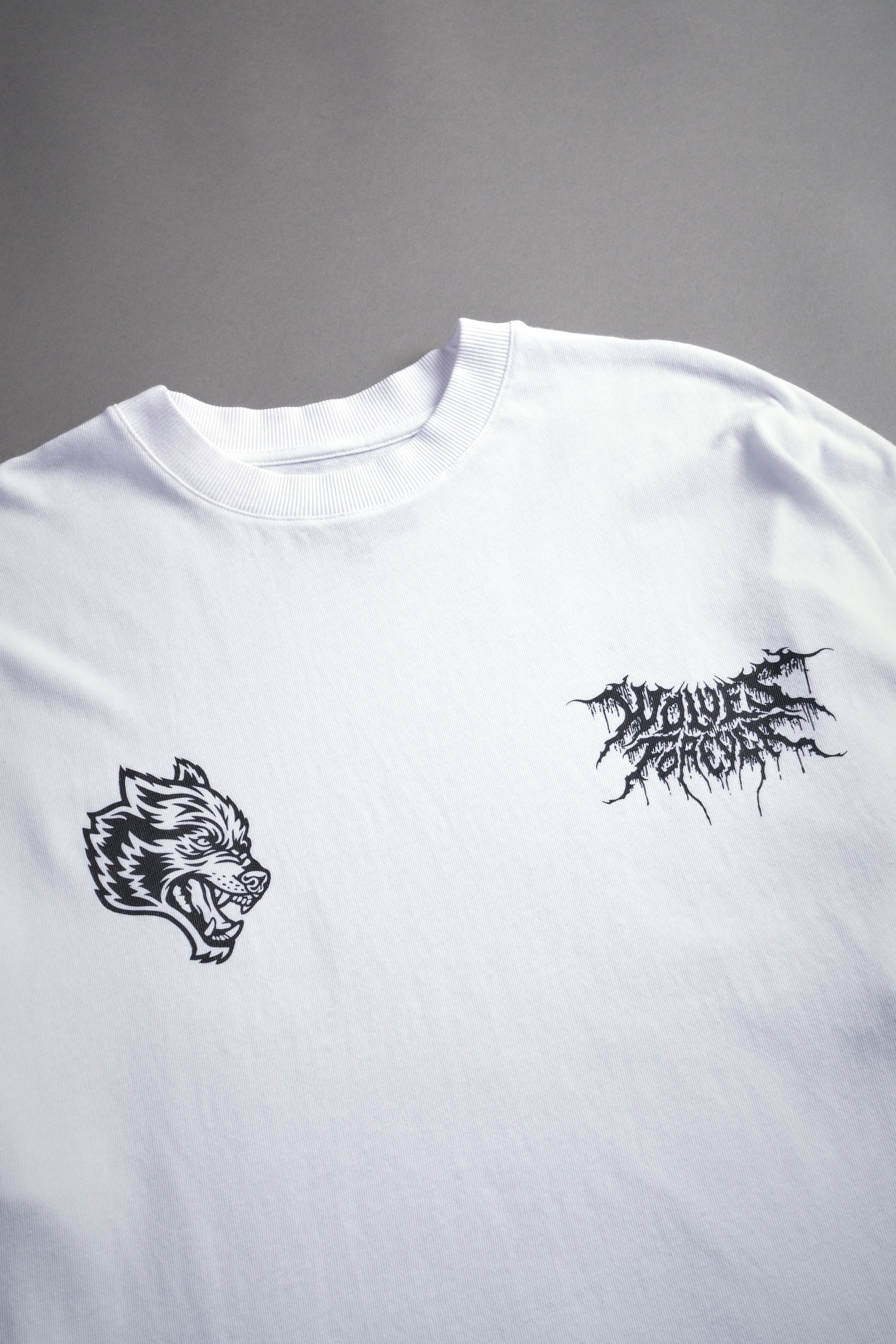 Where Shadows Begin Premium "Box Cut" Tee in White