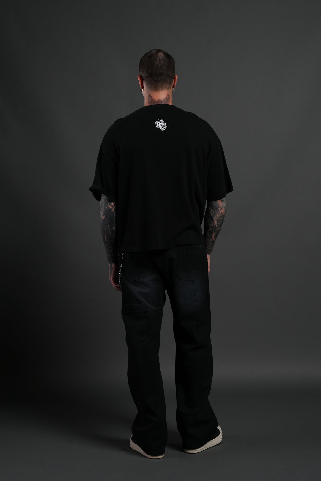 Crowned Premium "Box Cut" Tee Black