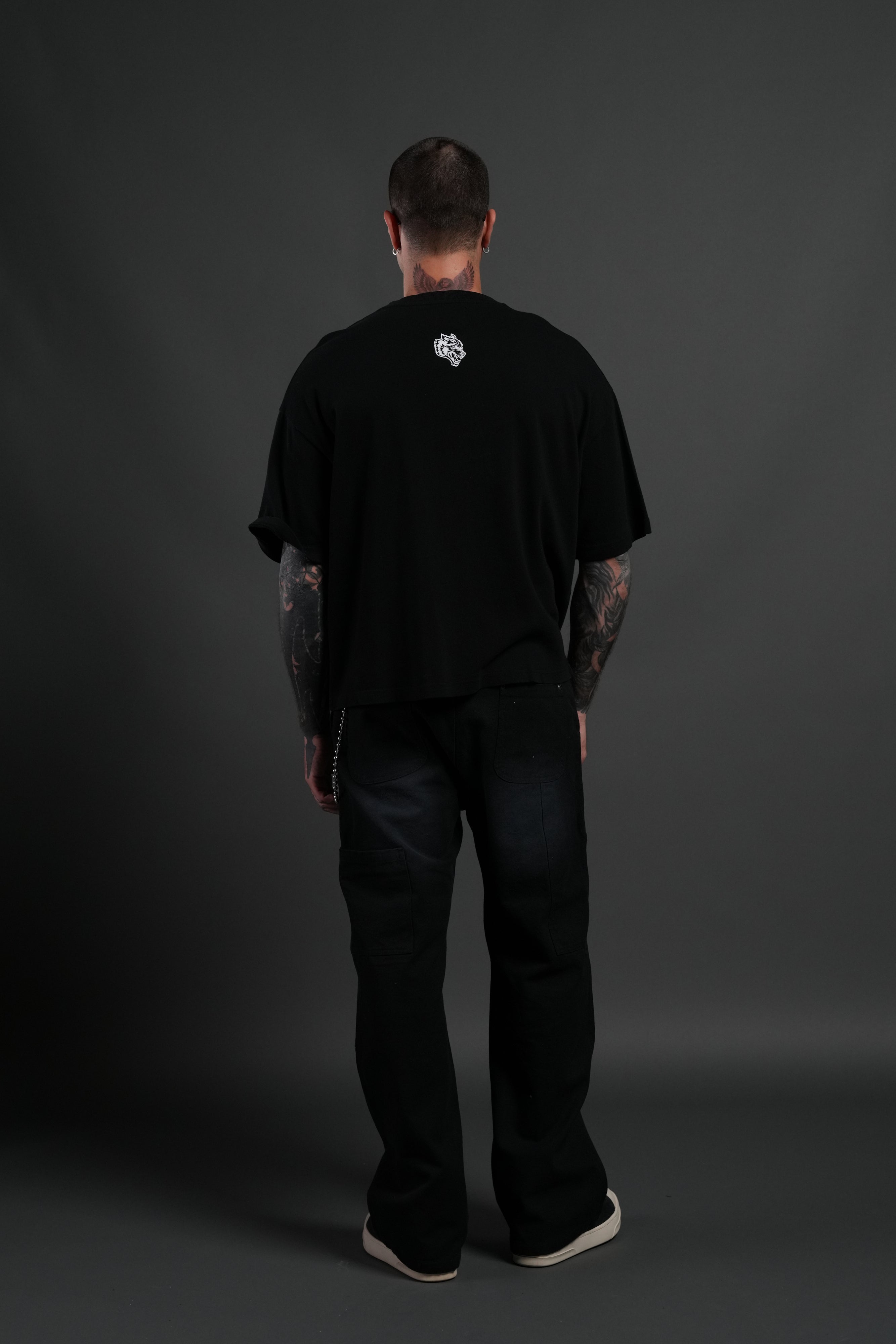 Crowned Premium "Box Cut" Tee Black