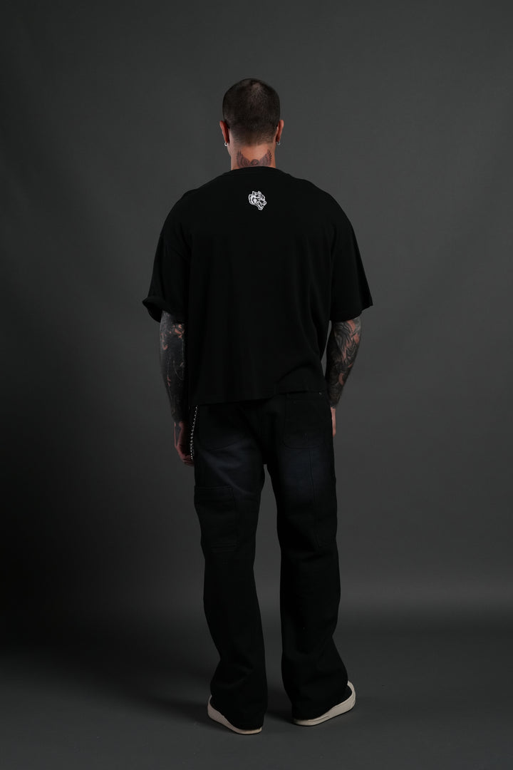 Crowned Premium "Box Cut" Tee Black
