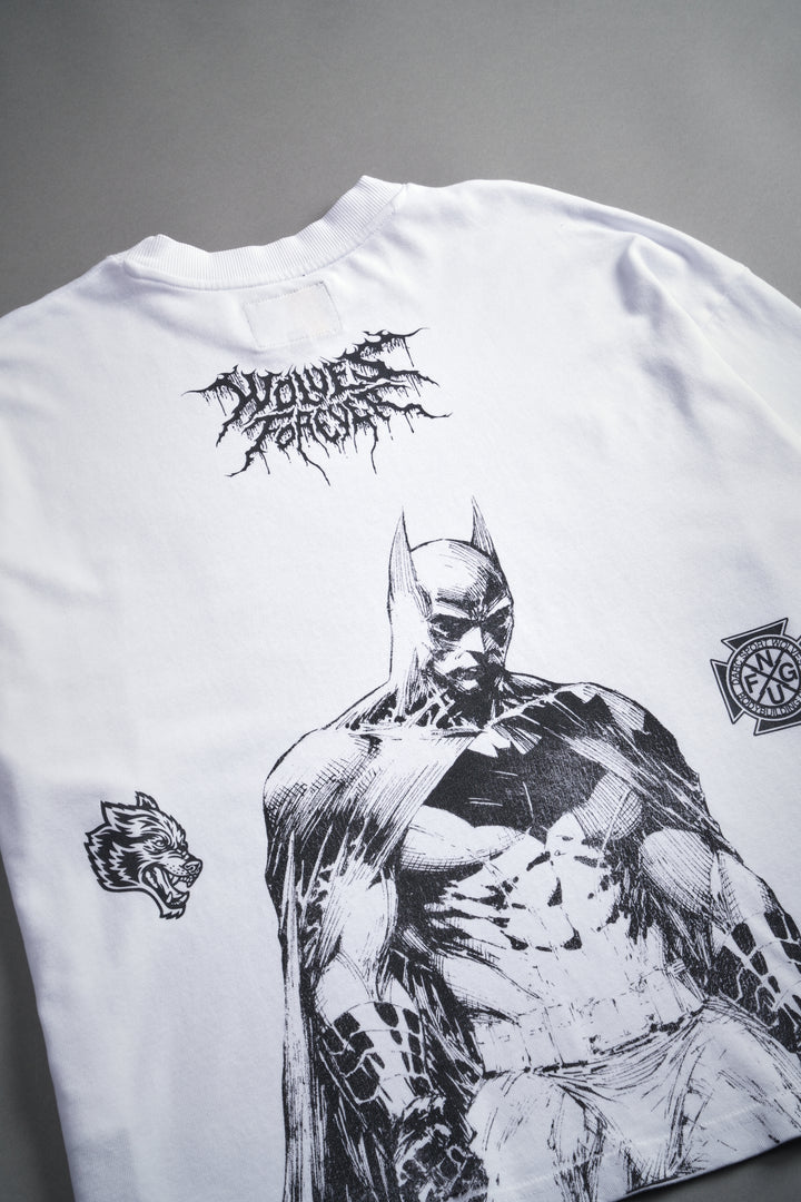 Where Shadows Begin Premium "Box Cut" Tee in White