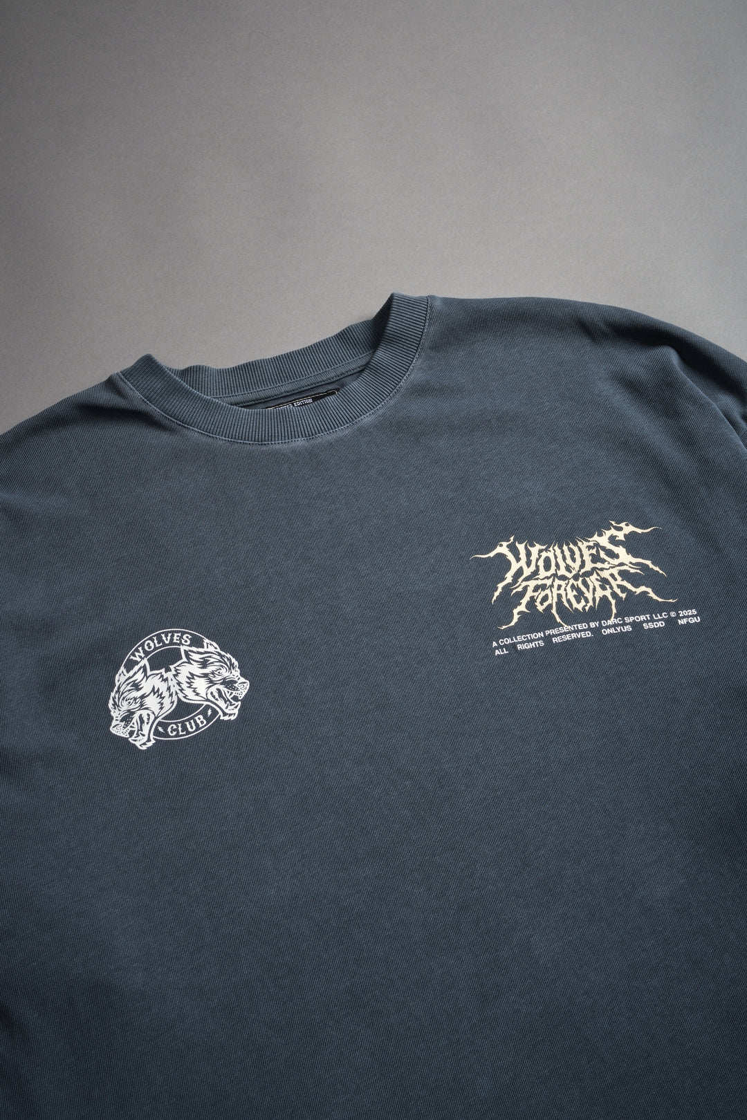 Darkness Descends "Premium" Oversized Tee in Darc Blue