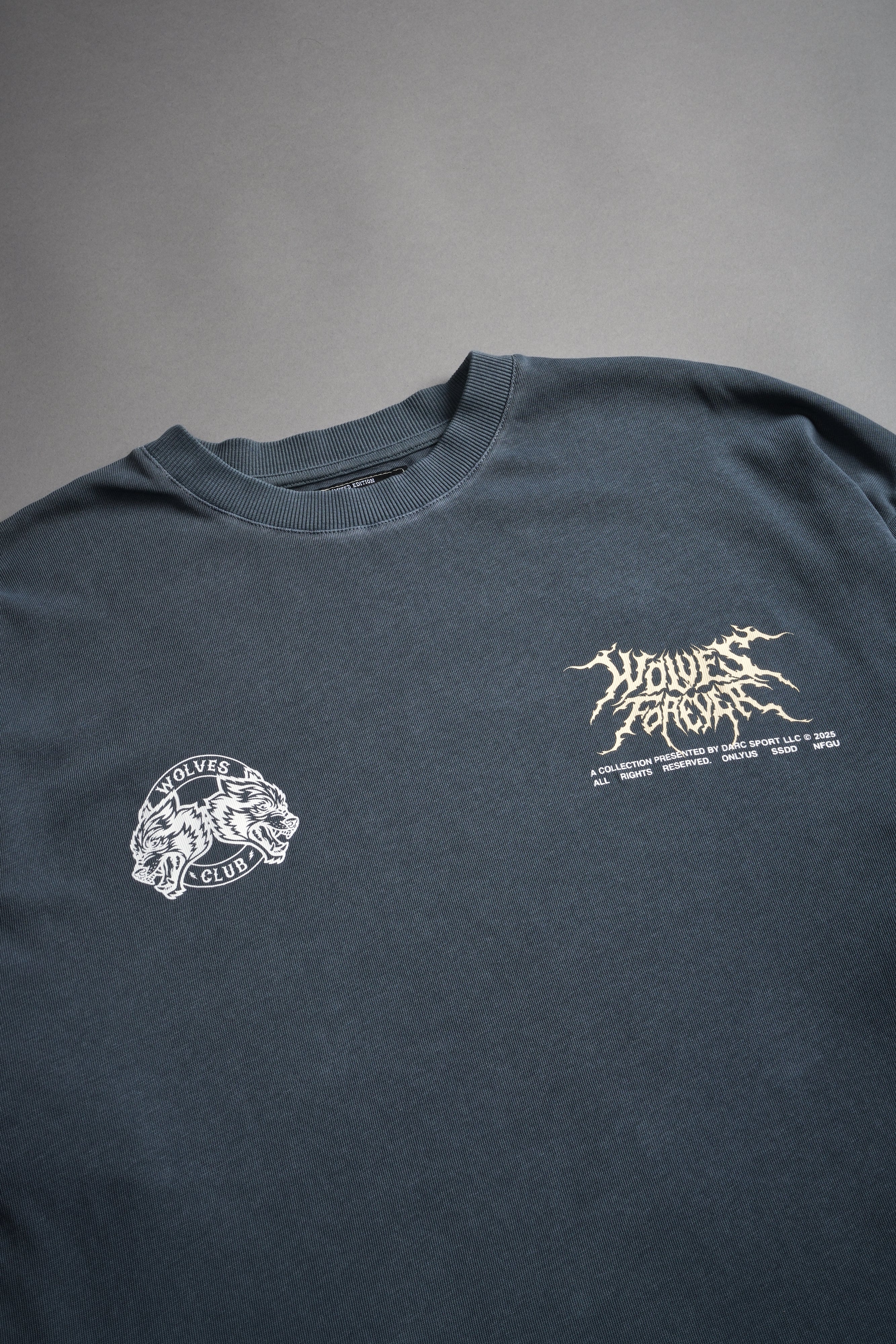 Darkness Descends "Premium" Oversized Tee in Darc Blue