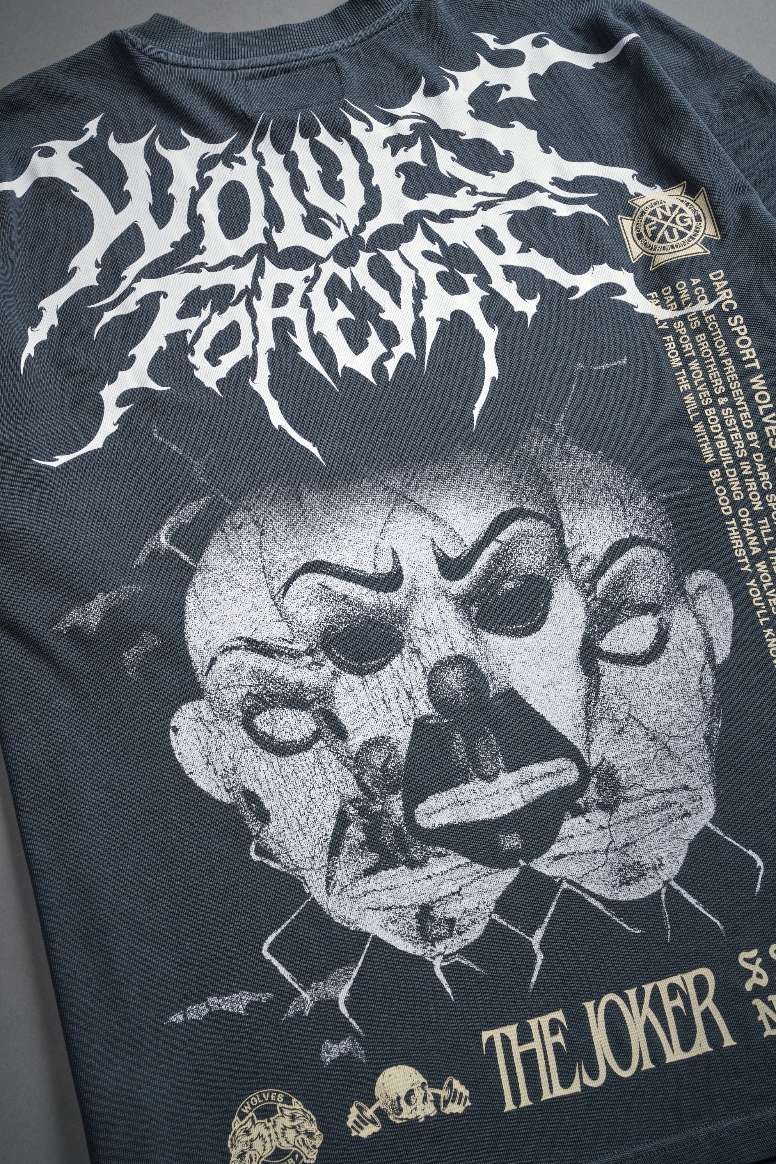 Darkness Descends "Premium" Oversized Tee in Darc Blue