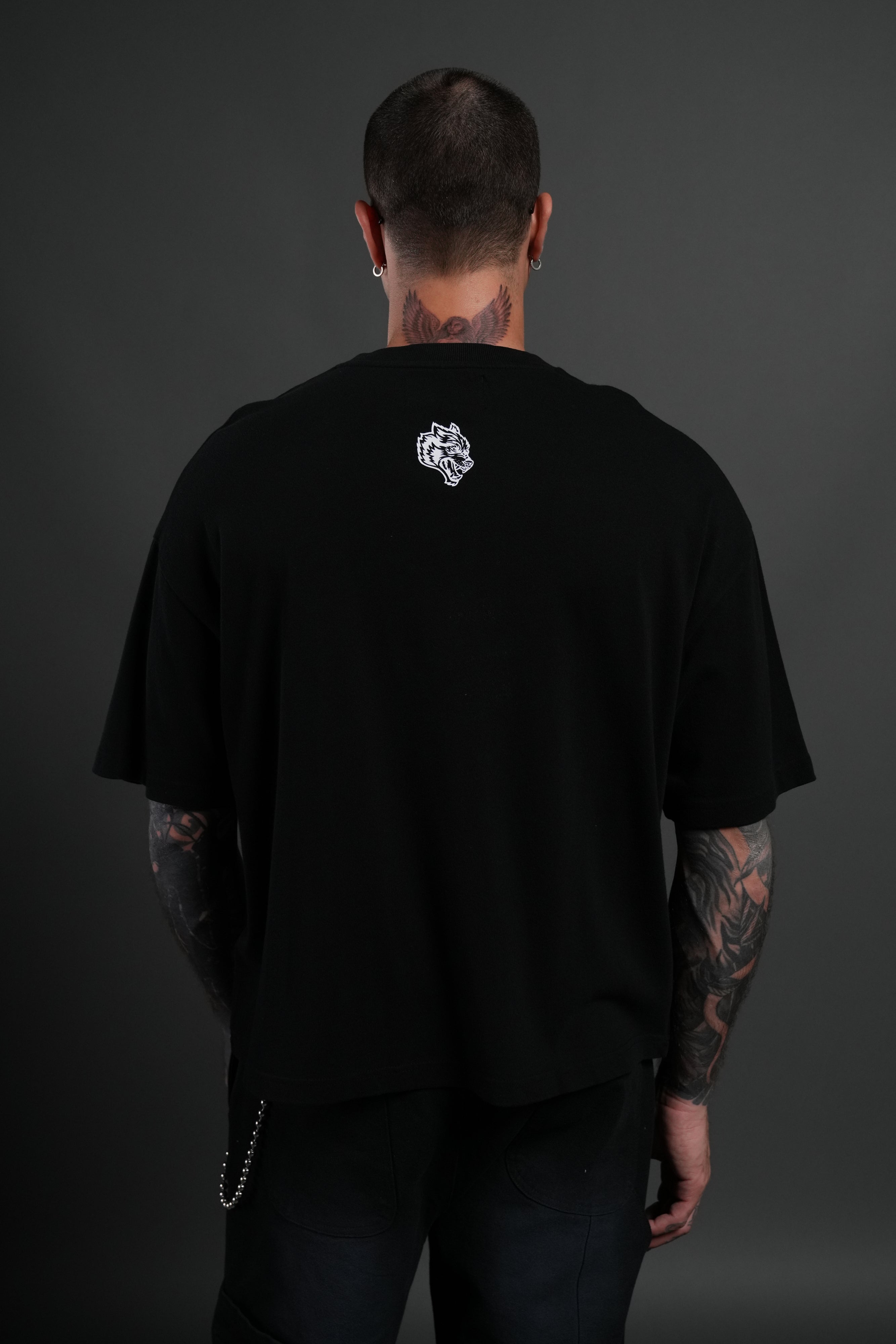 Crowned Premium "Box Cut" Tee Black
