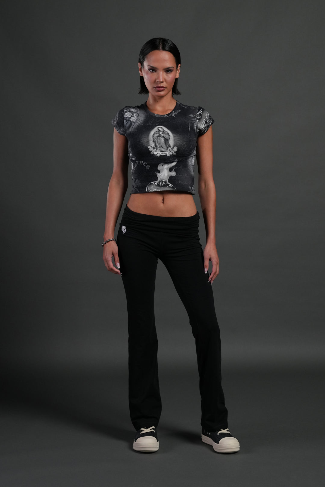 Sacred Path "Baby" Tee in Corazon de Devocion Tonal