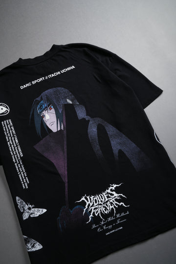 Itachi Uchiha "Side By Side" Series Premium Tee in Black