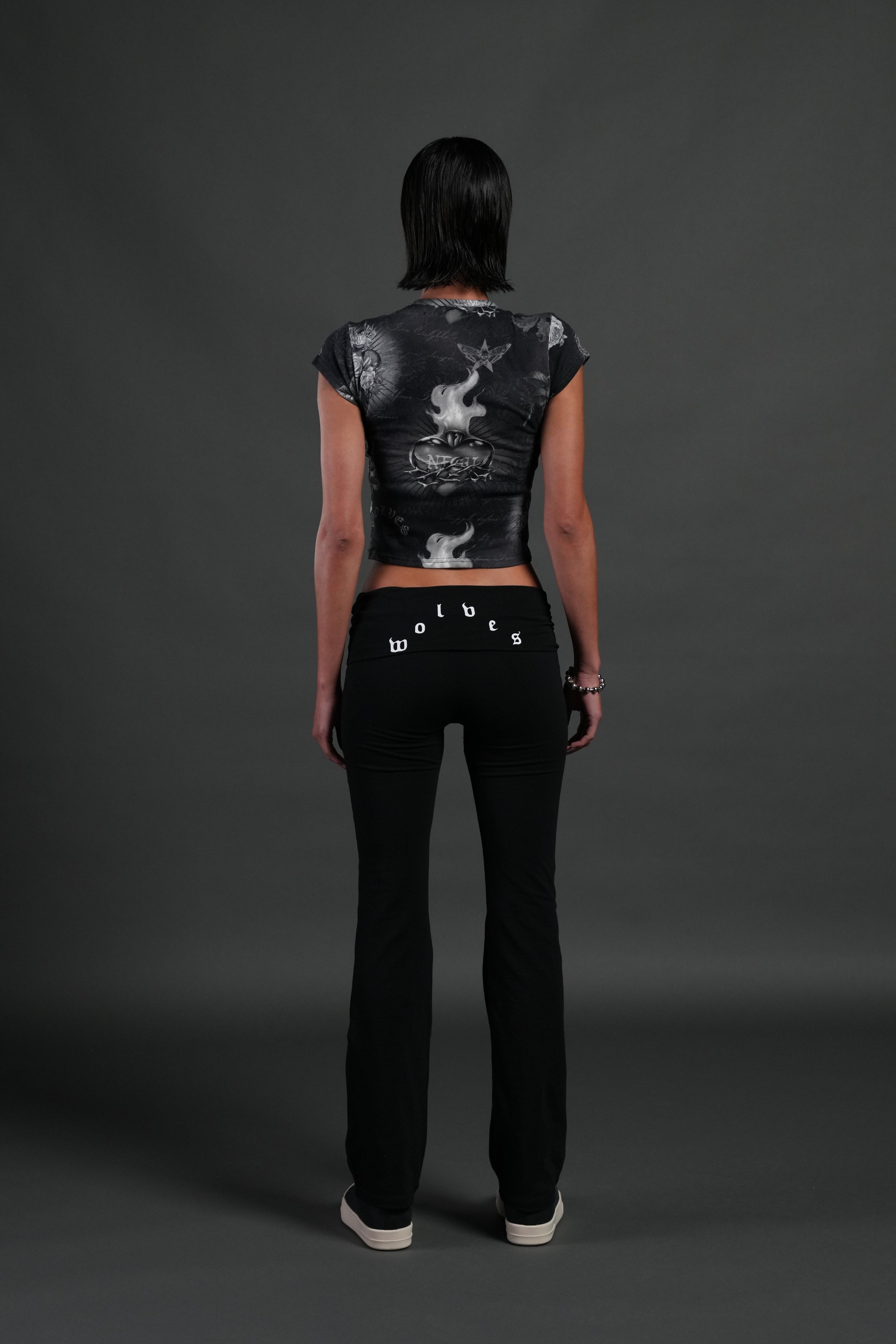 Sacred Path "Baby" Tee in Corazon de Oscuridad Tonal