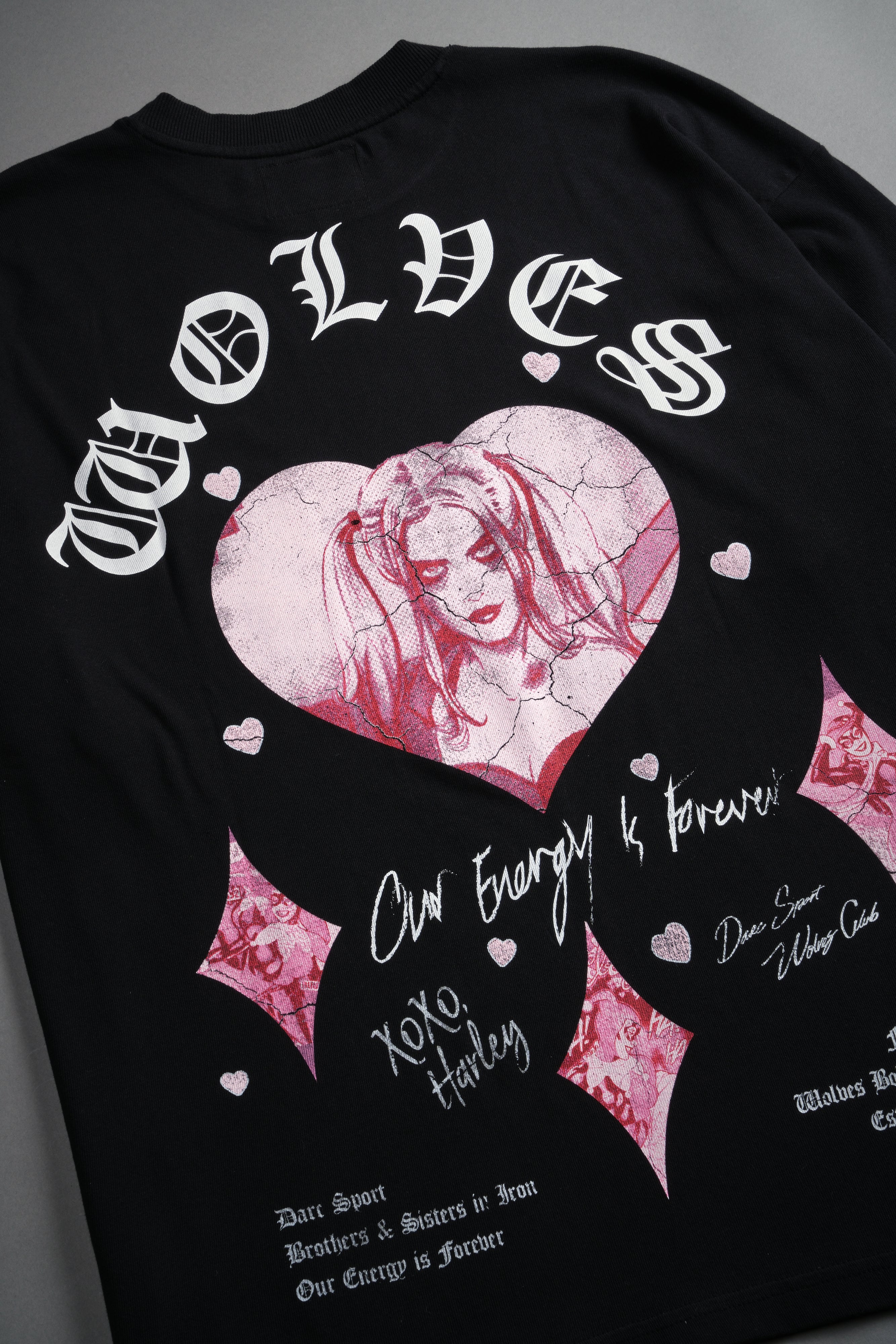 Her Energy "Premium" Oversized Tee in Black