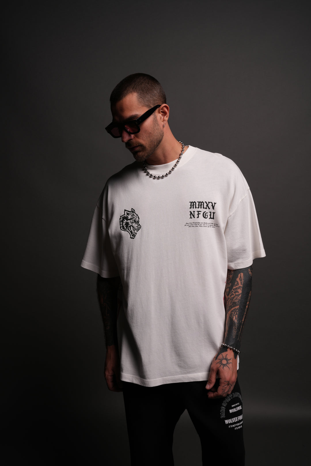 Unbroken "Premium" Oversized Tee in Cream