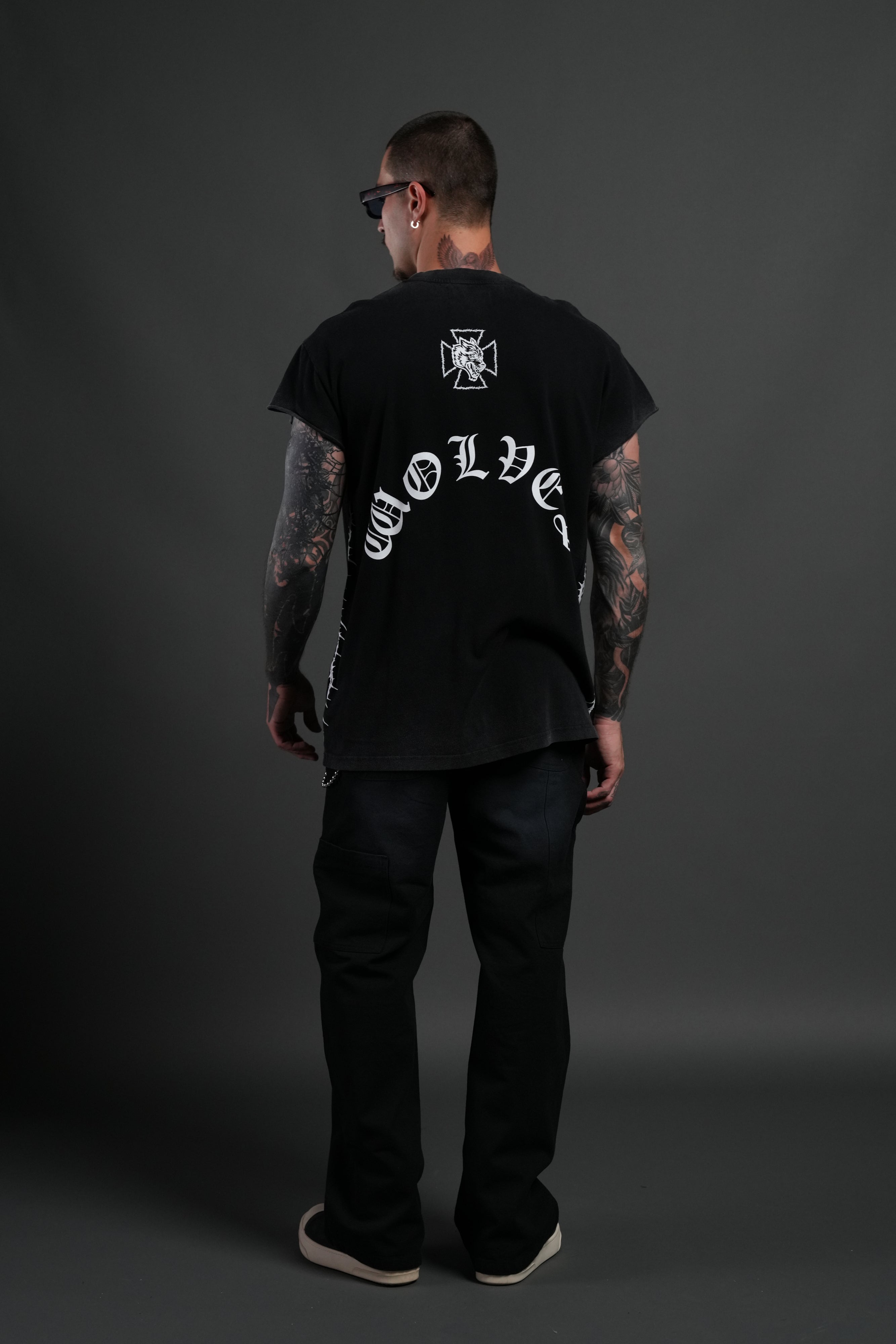 Ascend "Premium" Cap Sleeve Tee in Black