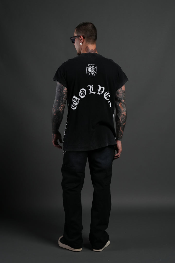 Ascend "Premium" Cap Sleeve Tee in Black