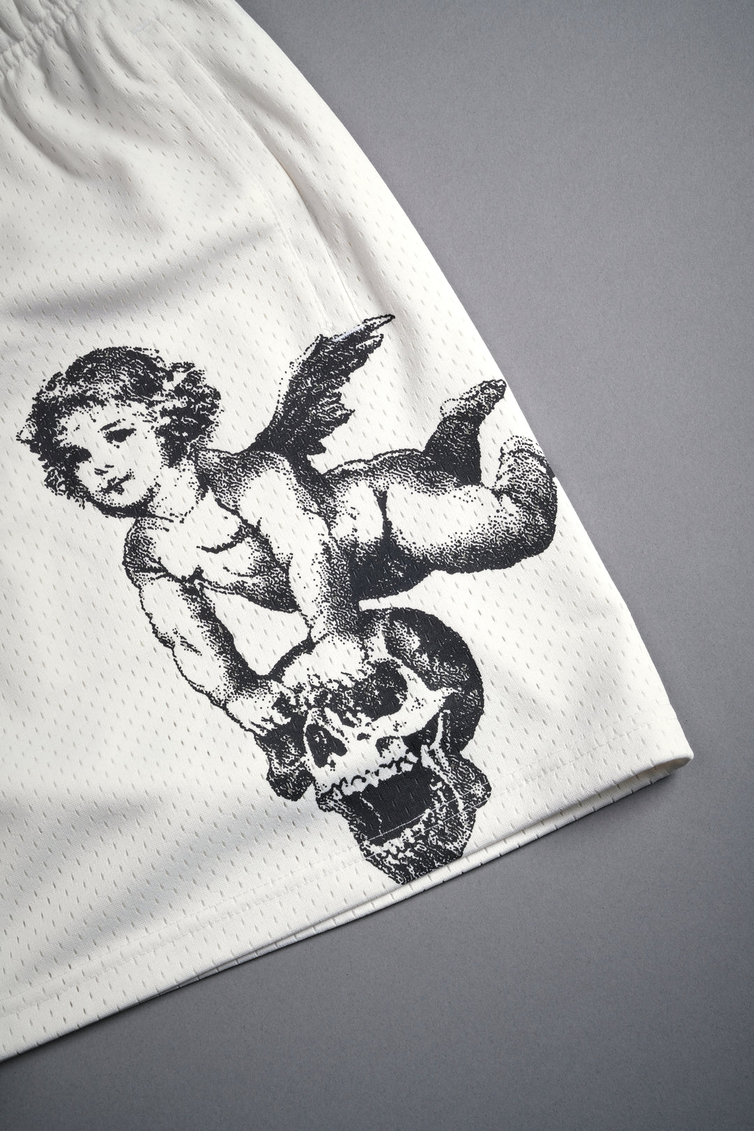 Guardian Cherub Mesh Shorts in Cream