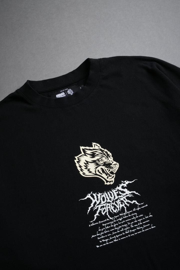 Under the Moon "Premium" Oversized Tee in Black