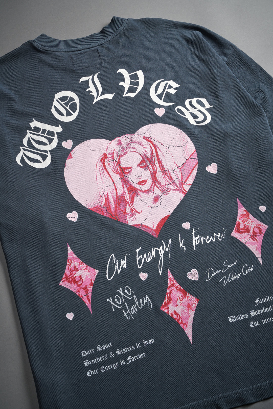 Her Energy "Premium" Oversized Tee in Darc Blue