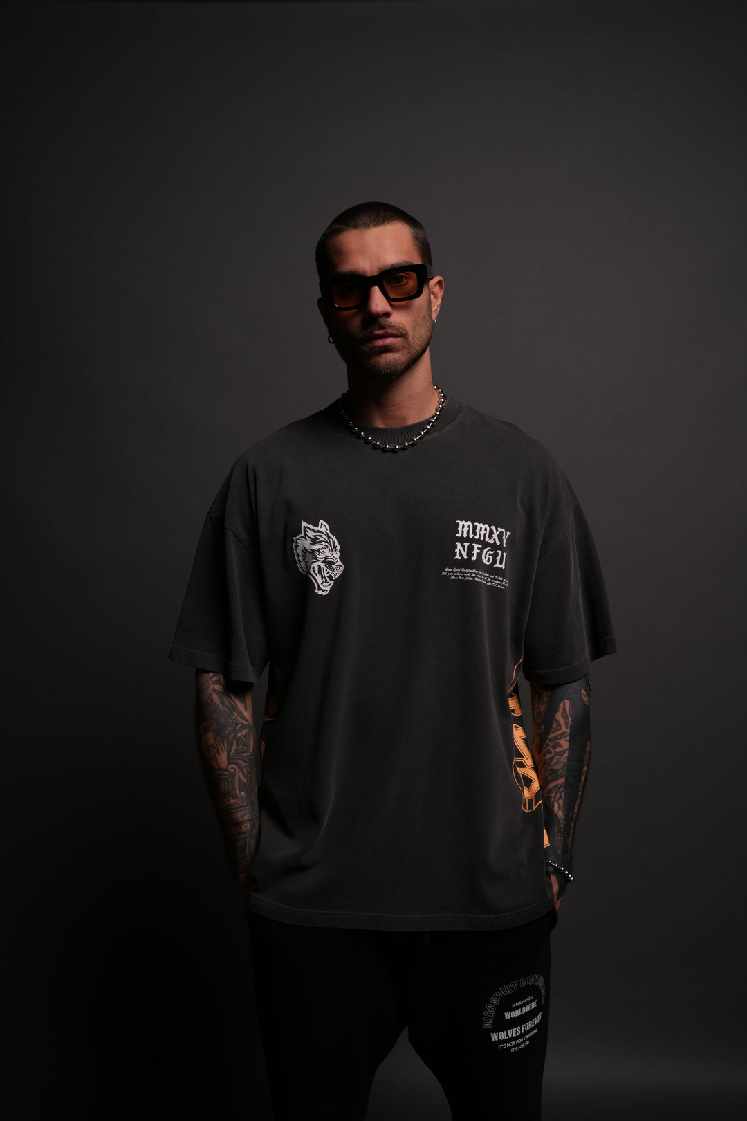 Unbroken "Premium" Oversized Tee in Wolf Gray