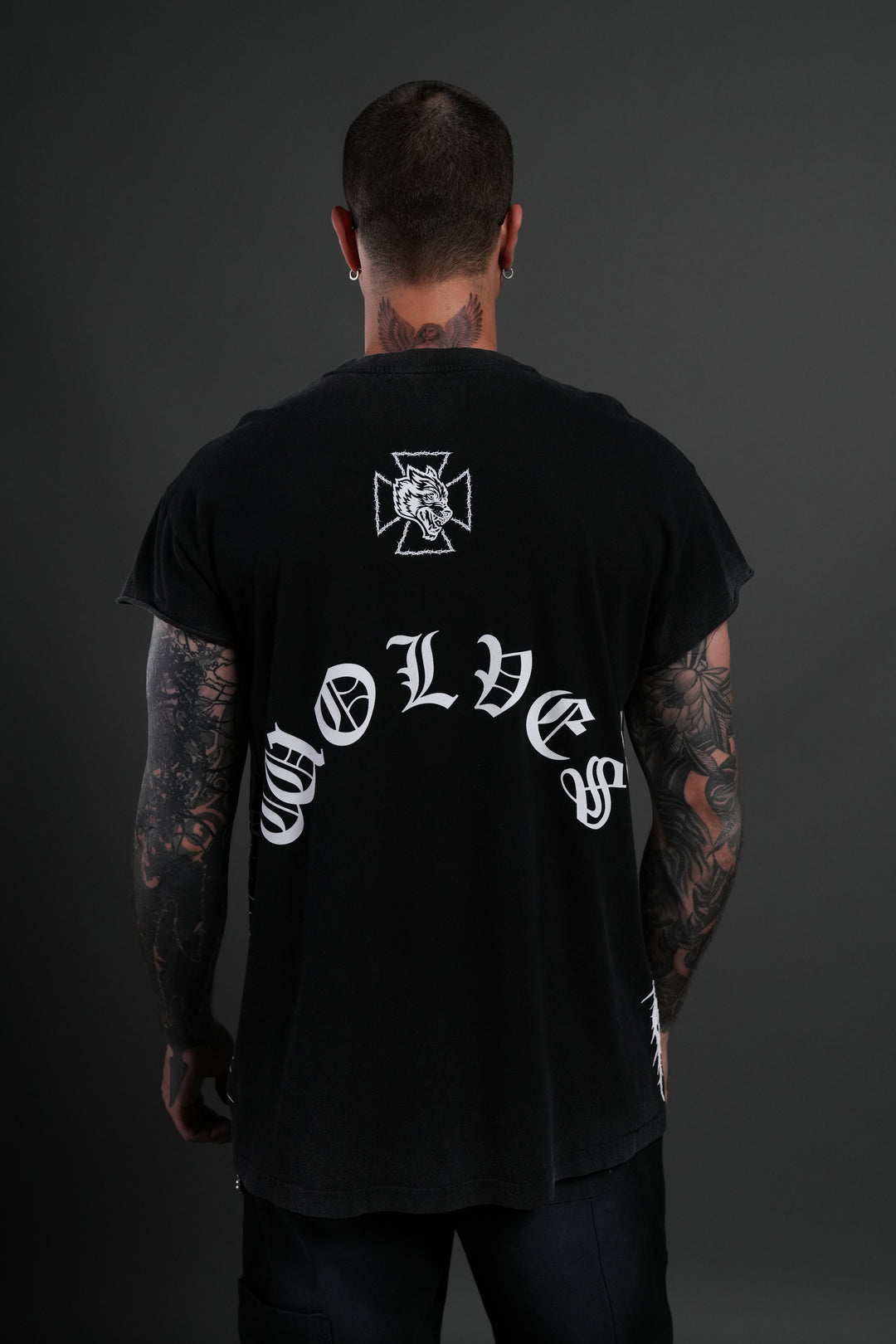 Ascend "Premium" Cap Sleeve Tee in Black