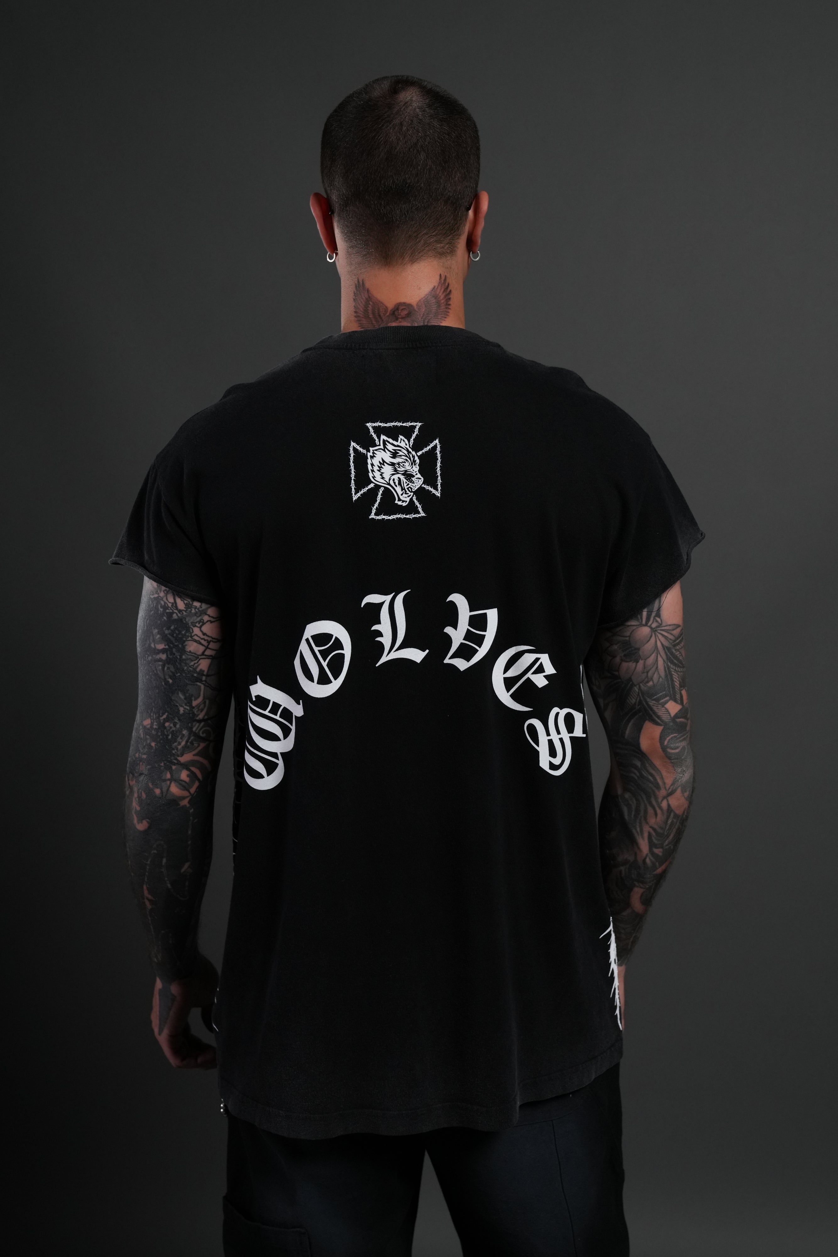 Ascend "Premium" Cap Sleeve Tee in Black