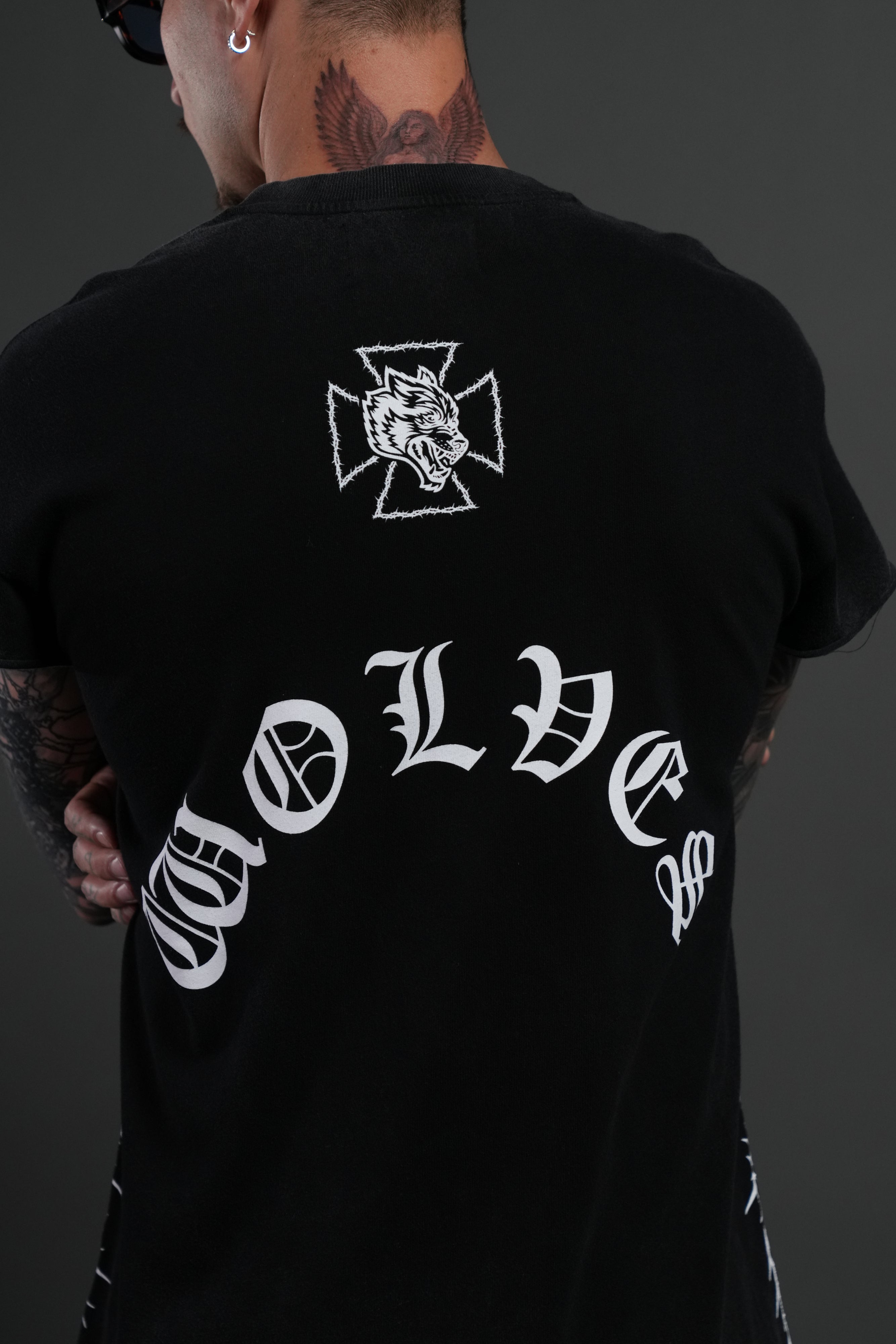 Ascend "Premium" Cap Sleeve Tee in Black