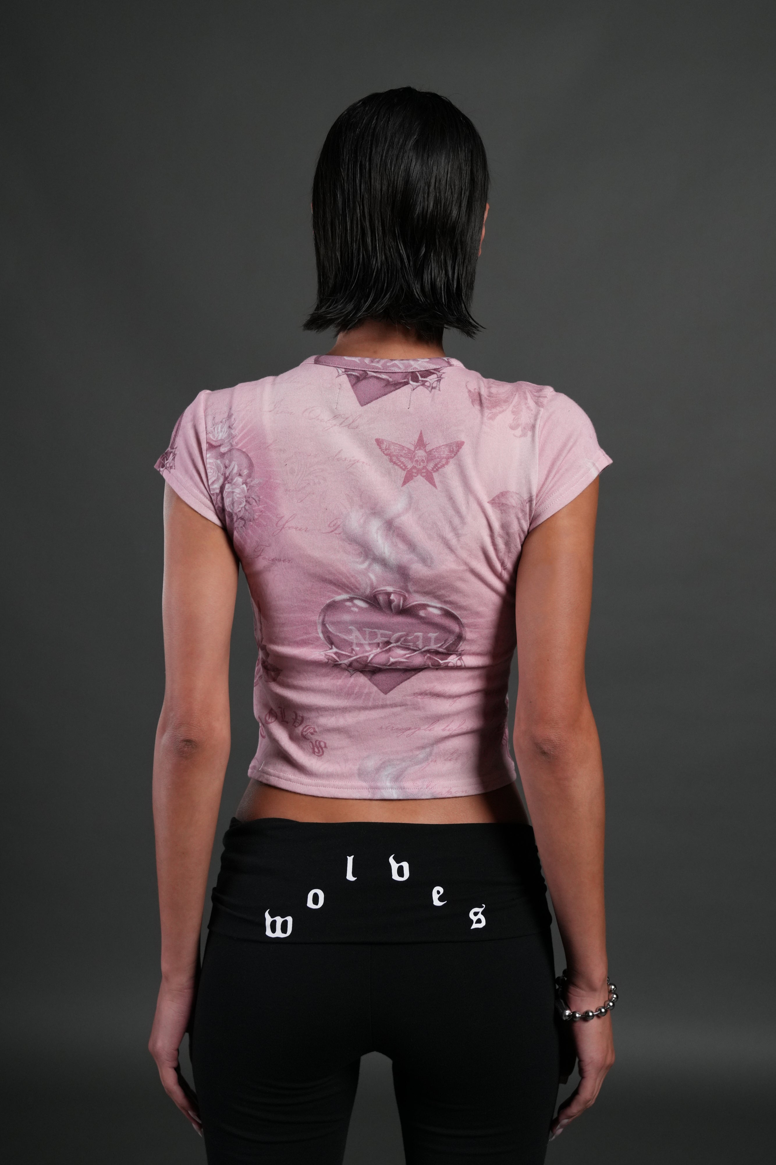 Sacred Path "Baby" Tee in Corazon de Oscuridad Tonal