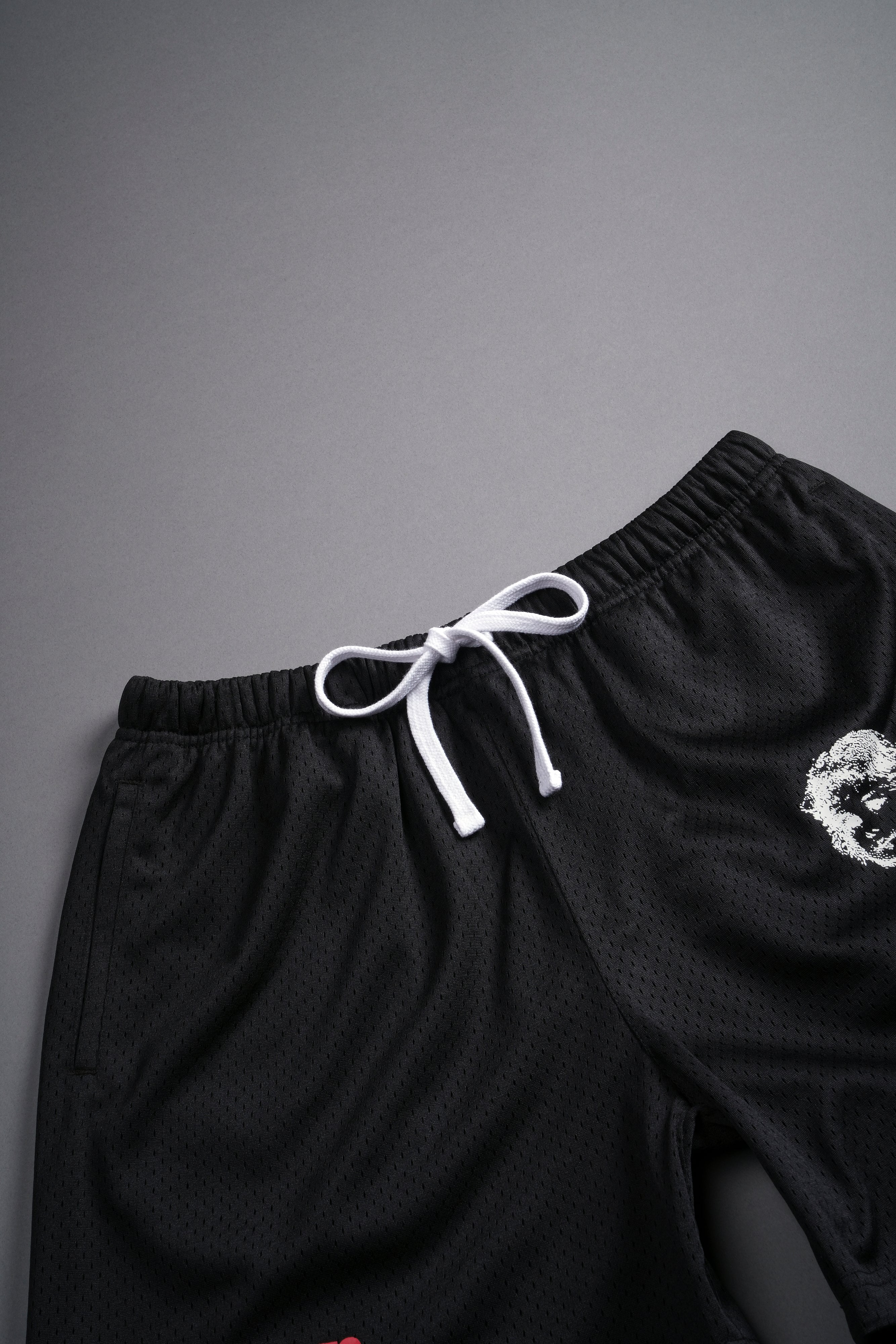 Guardian Cherub Mesh Shorts in Black