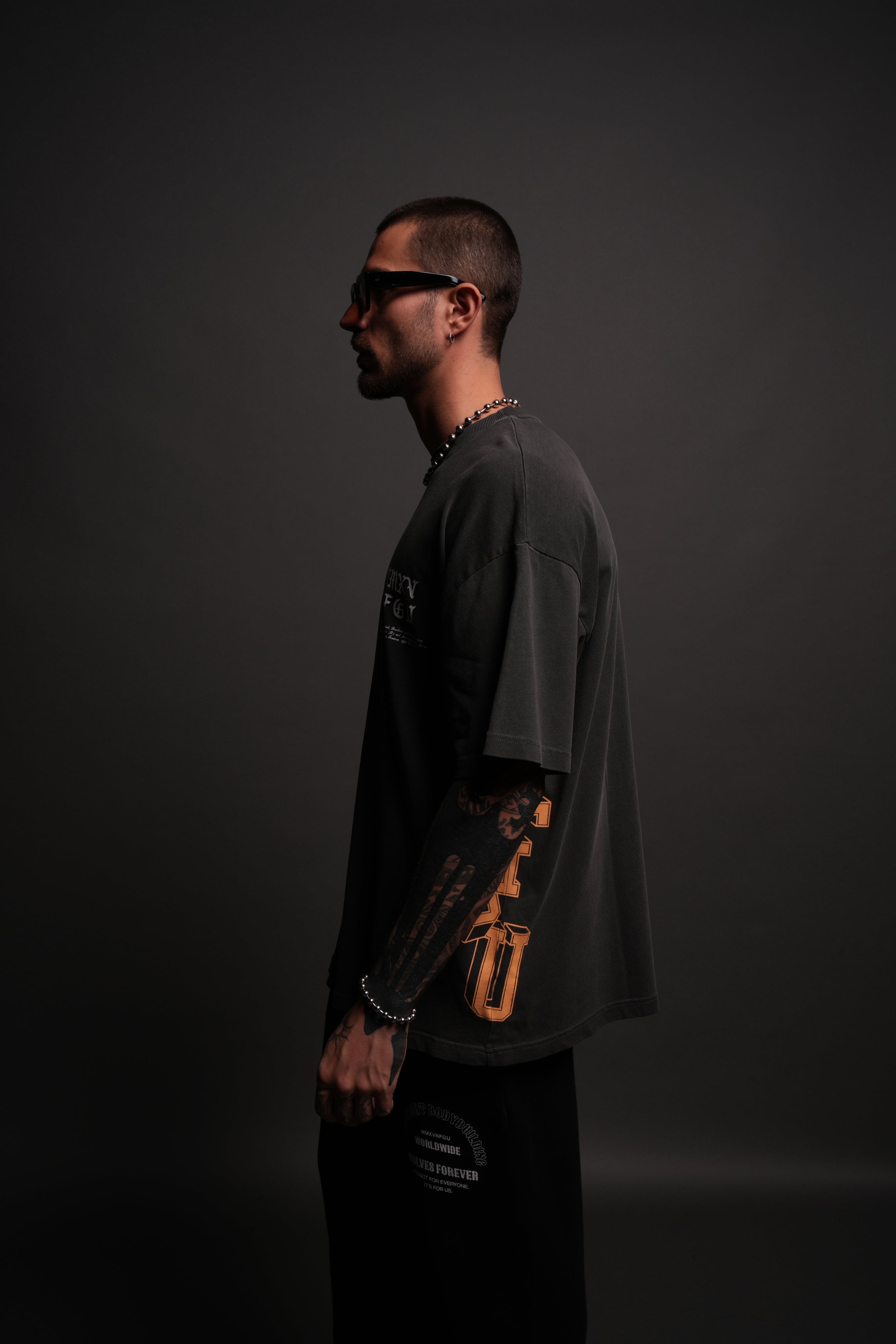 Unbroken "Premium" Oversized Tee in Wolf Gray