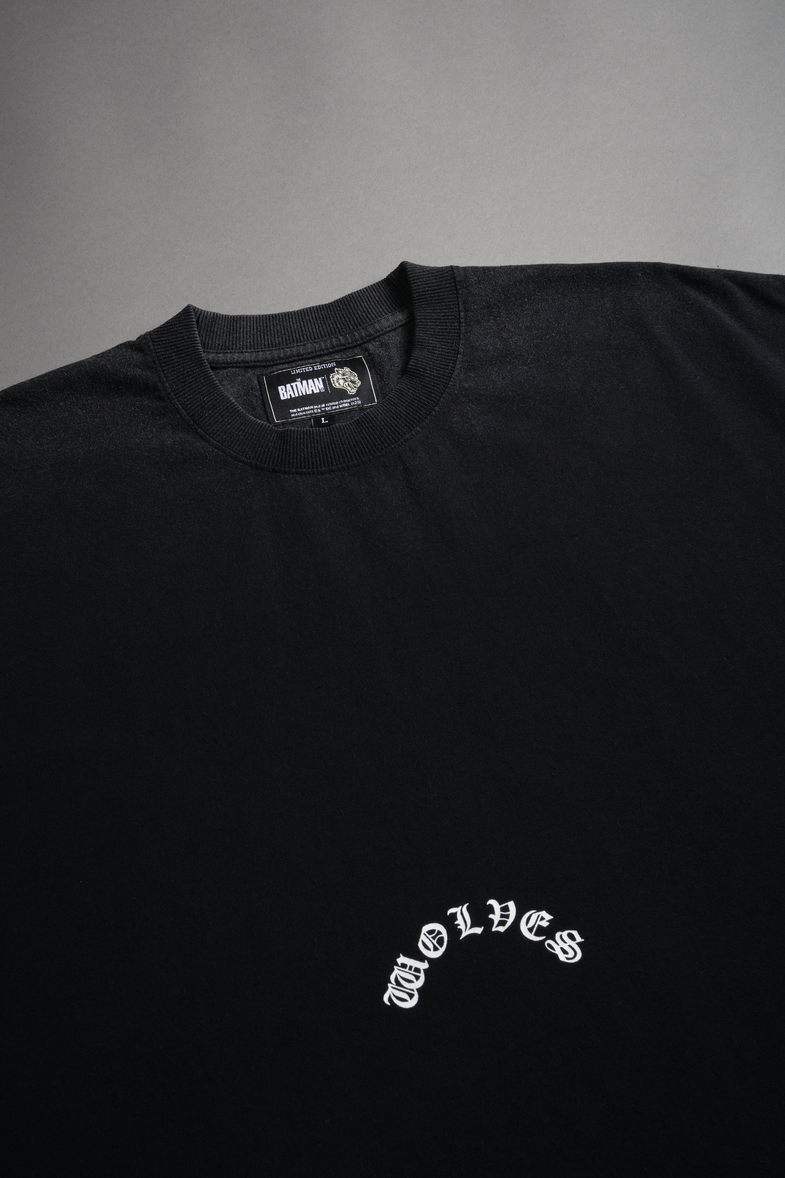The Batman Forever Grunge Cut-Off Tee in Black