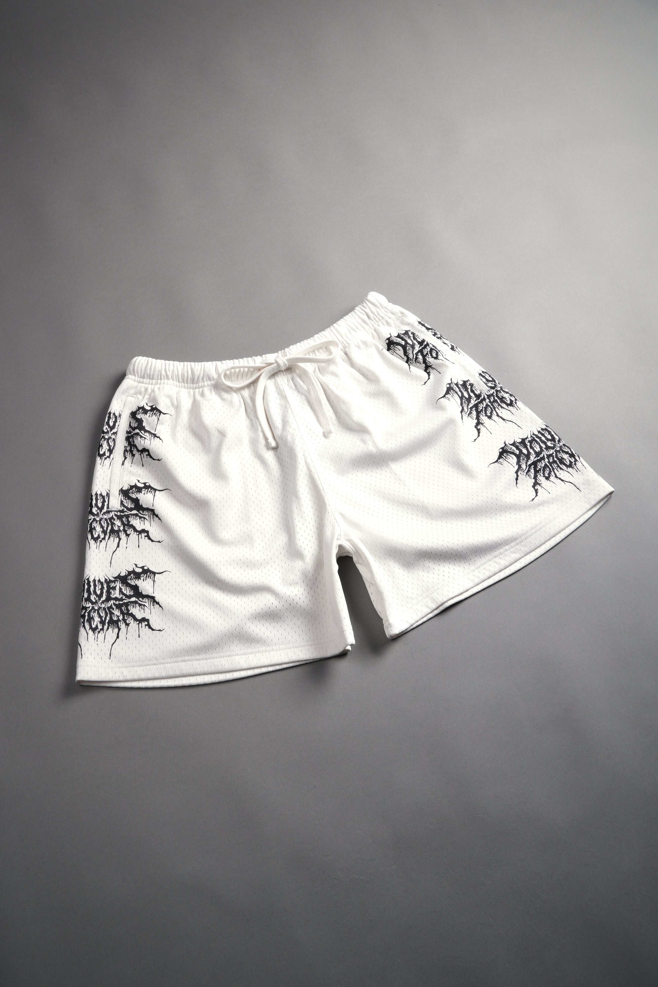 Shadow Mesh Shorts in Cream