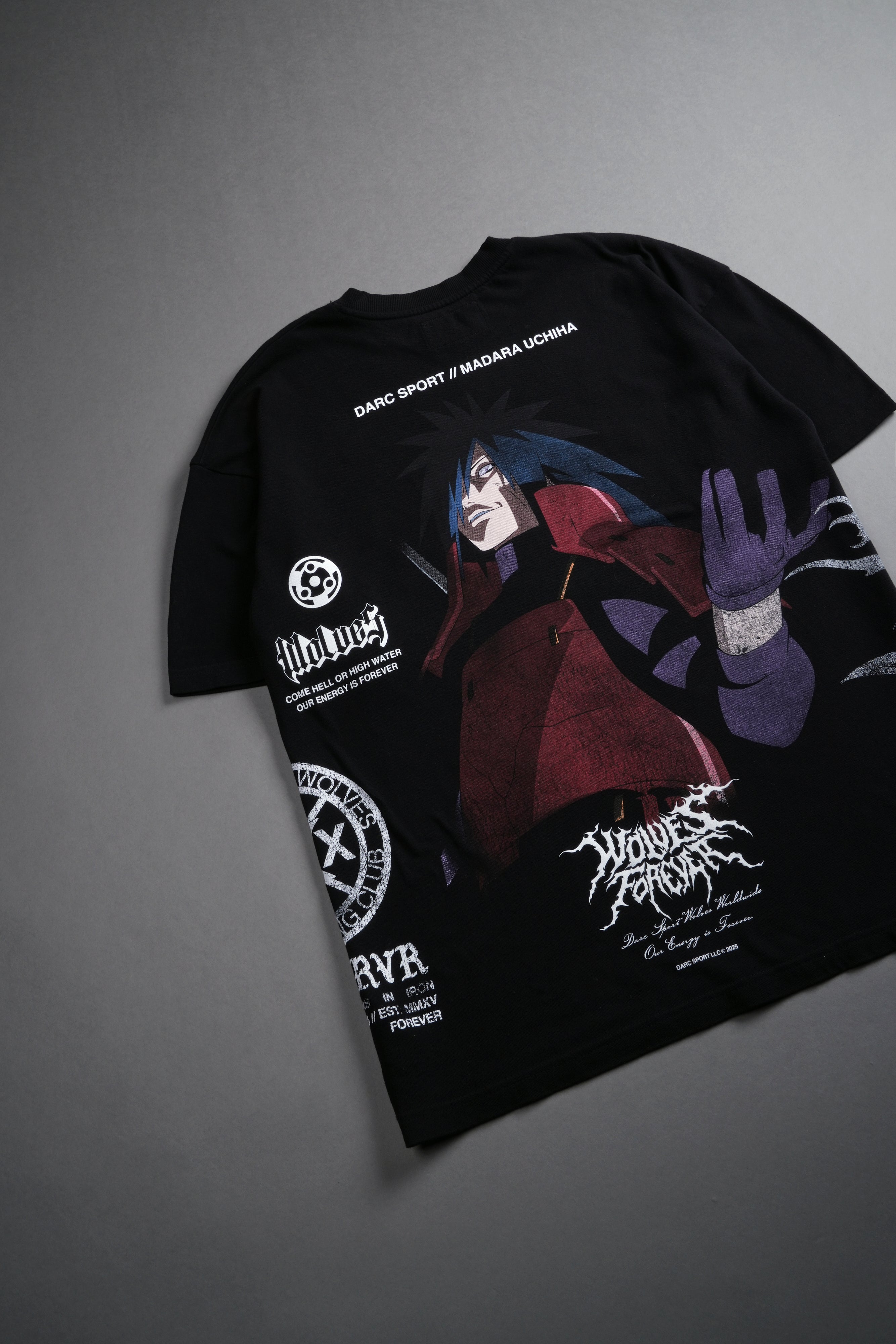 Madara Uchiha "Side By Side" Series Premium Tee in Black