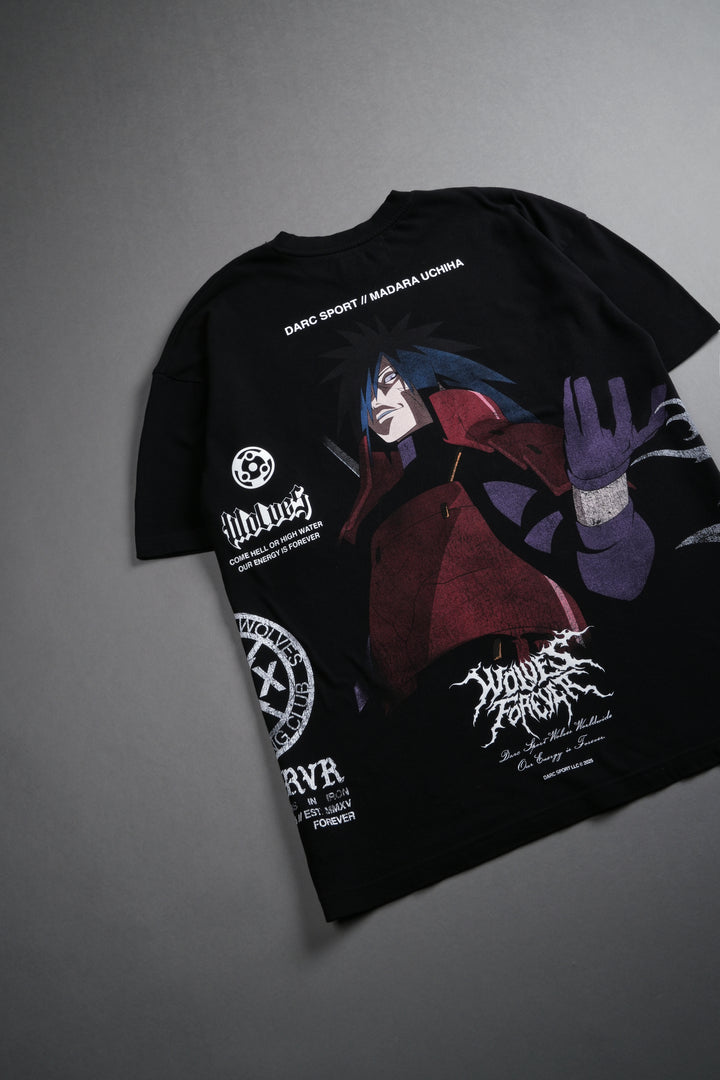Madara Uchiha "Side By Side" Series Premium Tee in Black