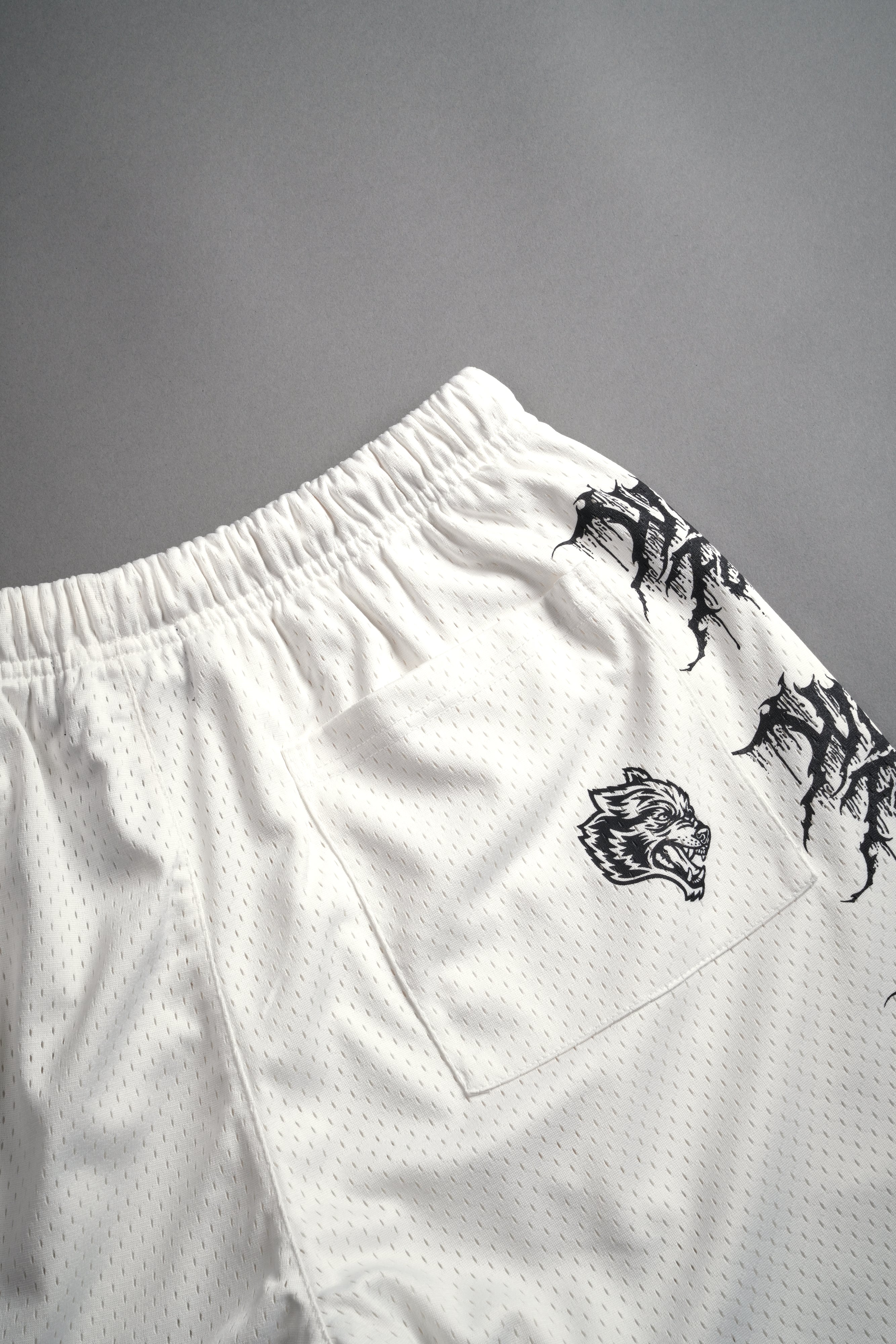 Shadow Mesh Shorts in Cream