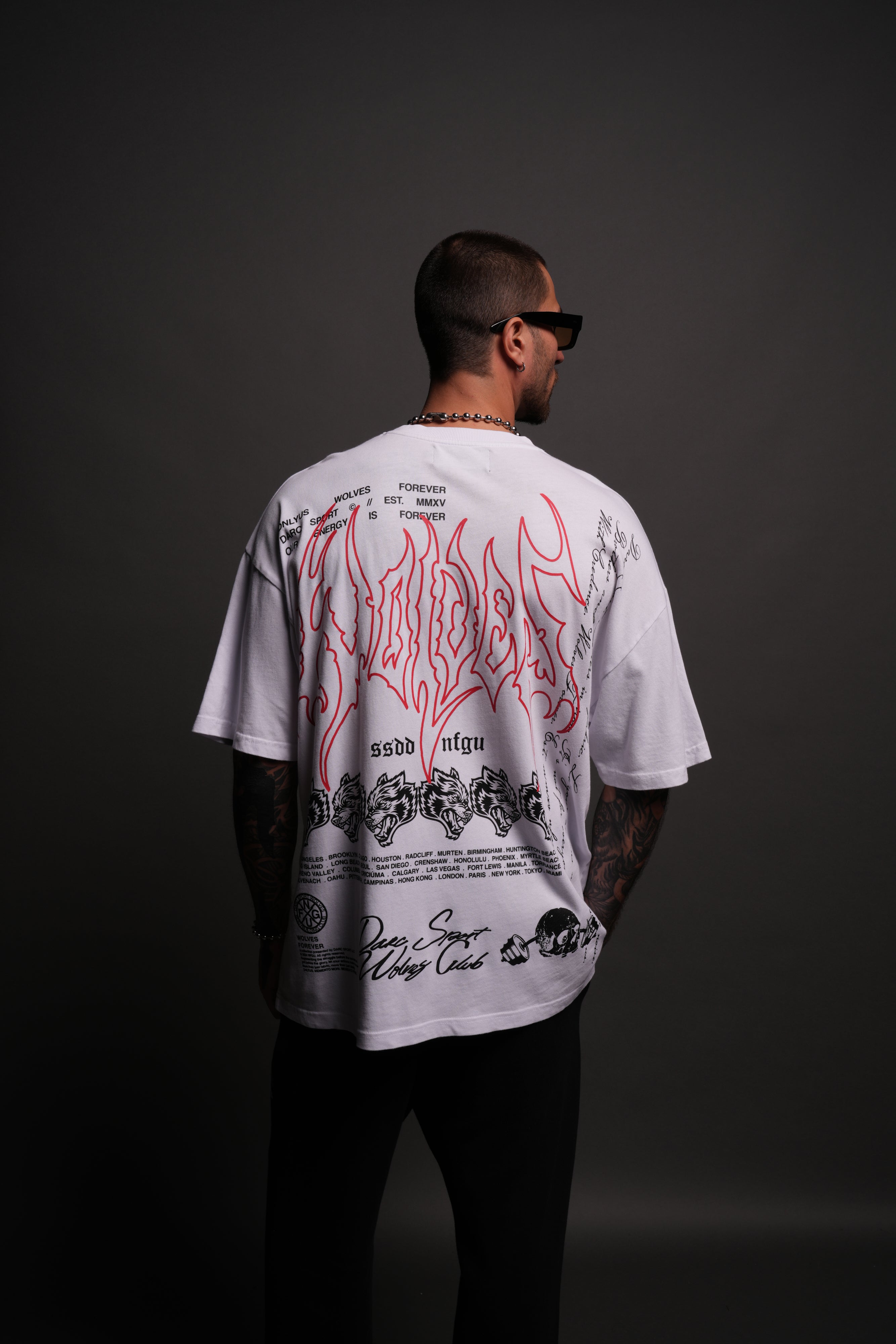 With Credence V3 "Premium" Oversized Tee in White