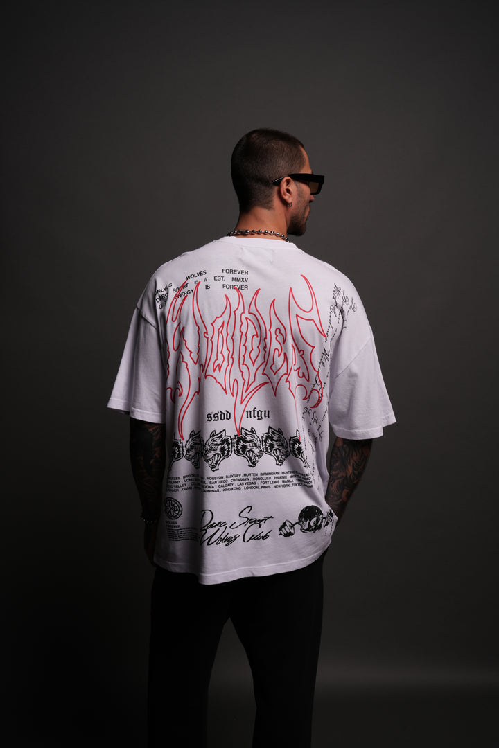 With Credence V3 "Premium" Oversized Tee in White