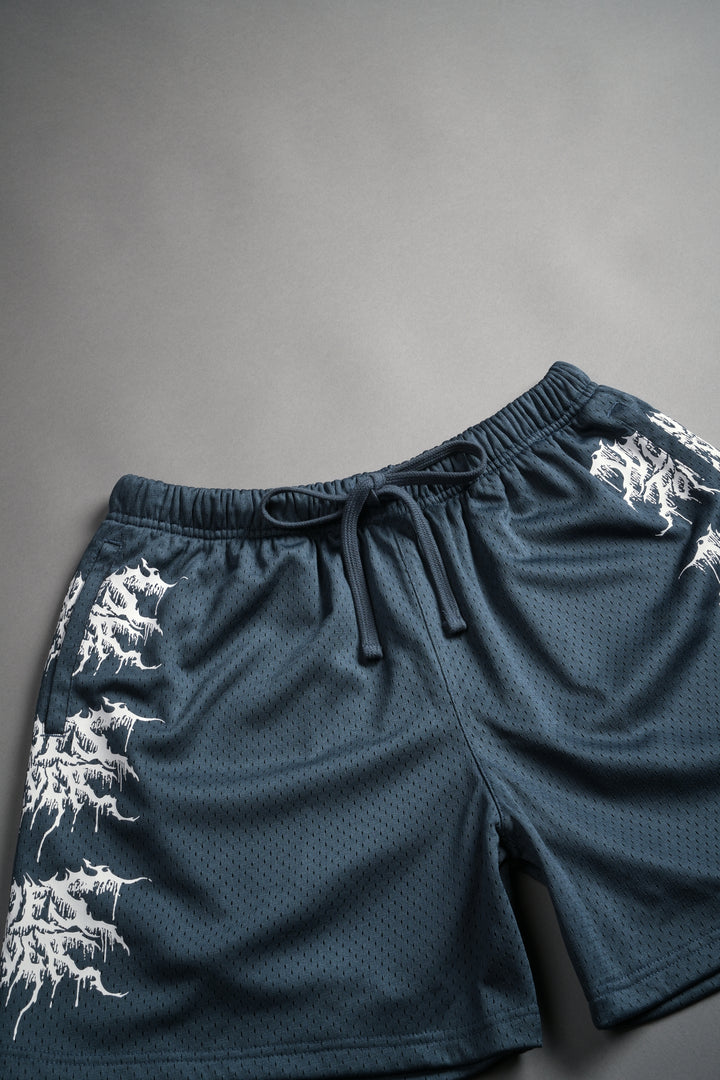 Shadow Mesh Shorts in Darc Blue