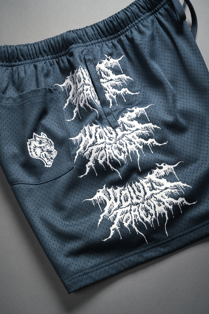 Shadow Mesh Shorts in Darc Blue