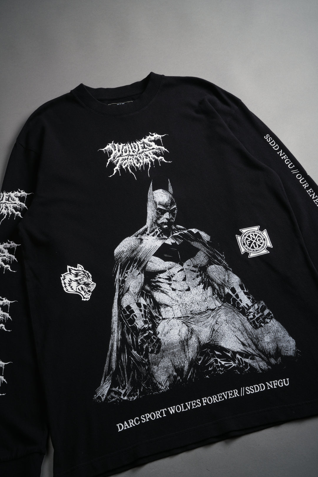 Where Shadows Begin "Premium" L/S Tee in Black
