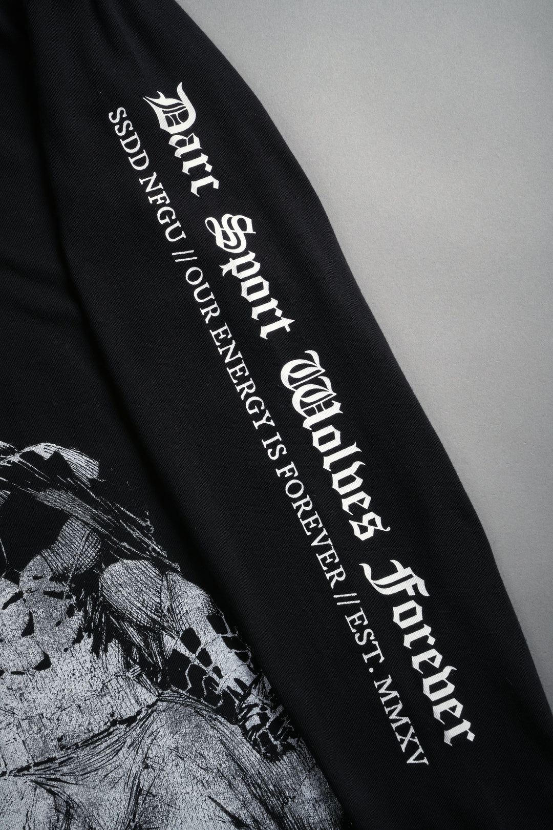 Where Shadows Begin "Premium" L/S Tee in Black