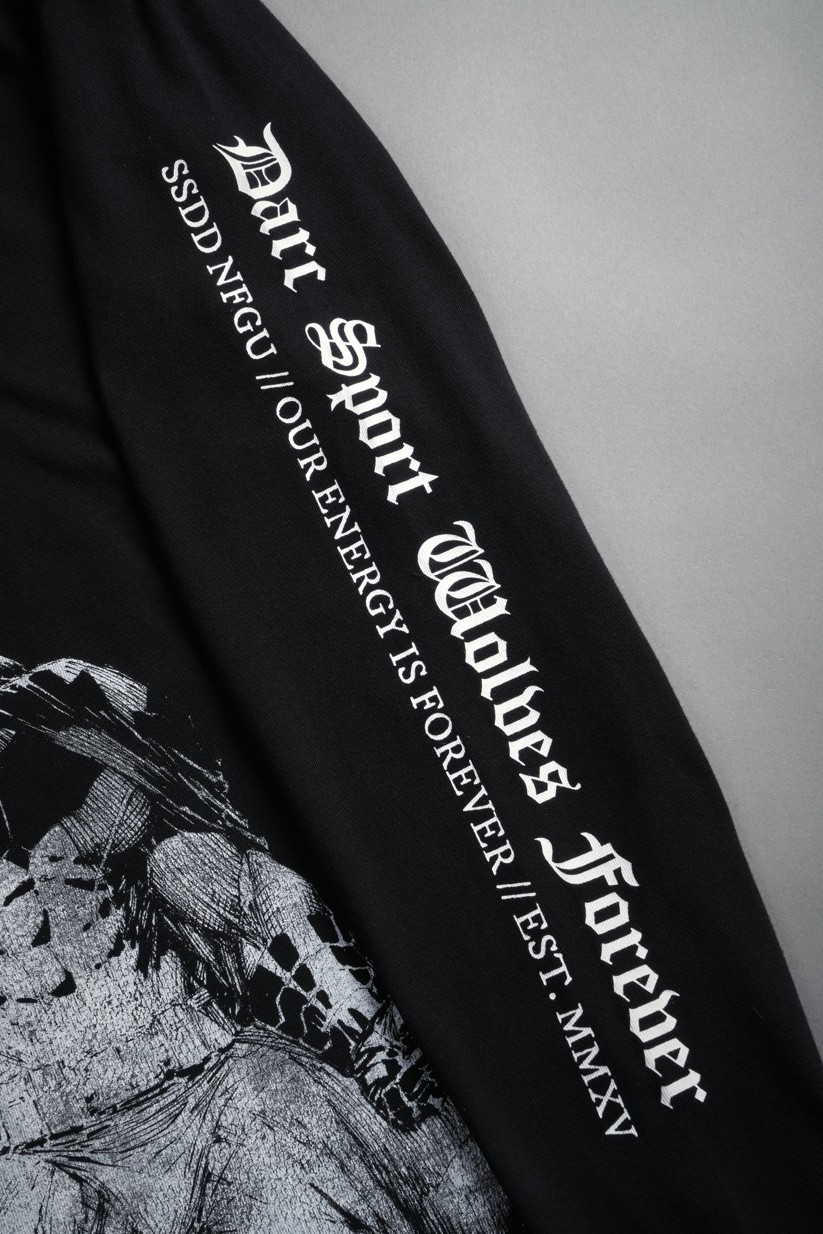 Where Shadows Begin "Premium" L/S Tee in Black