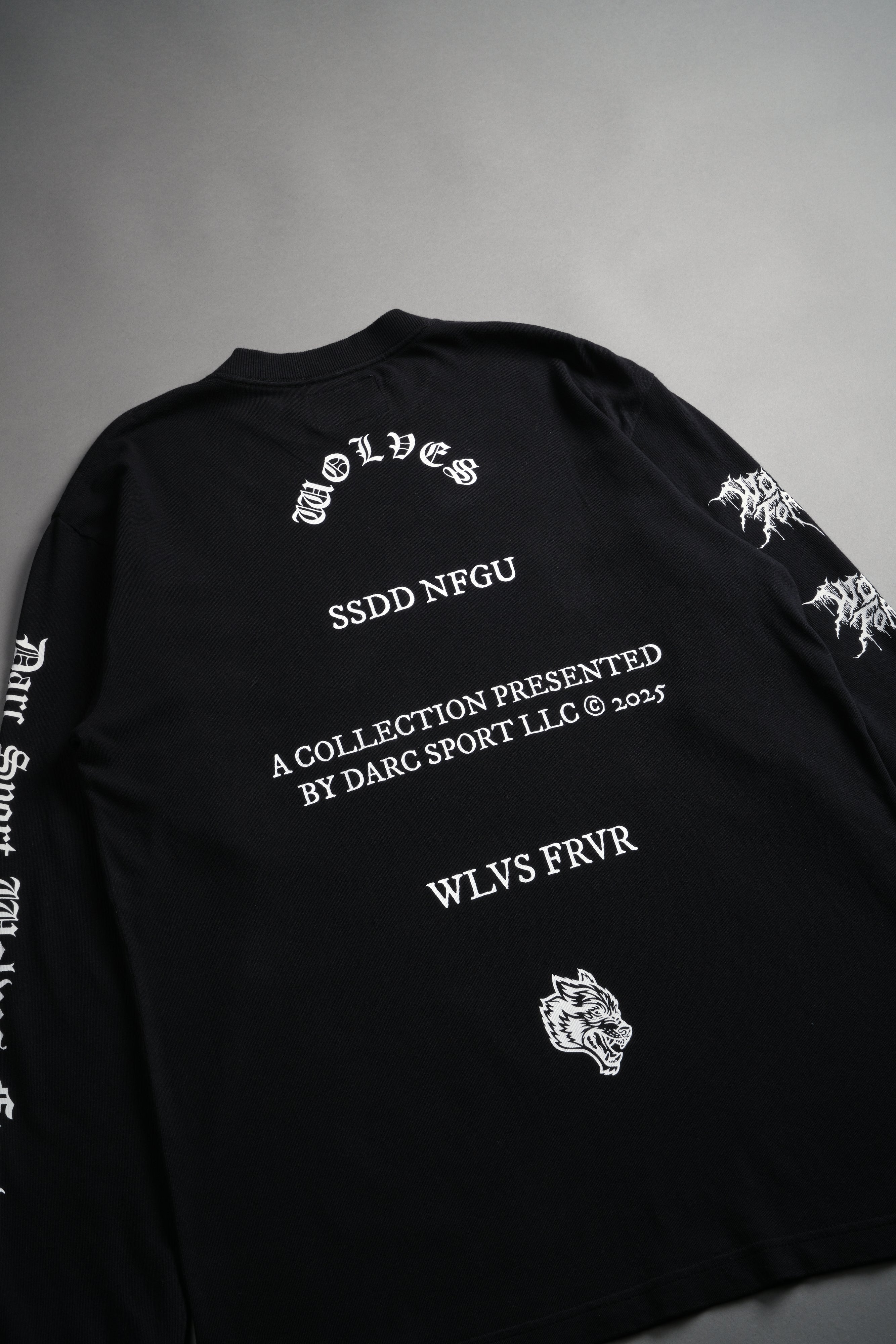 Where Shadows Begin "Premium" L/S Tee in Black