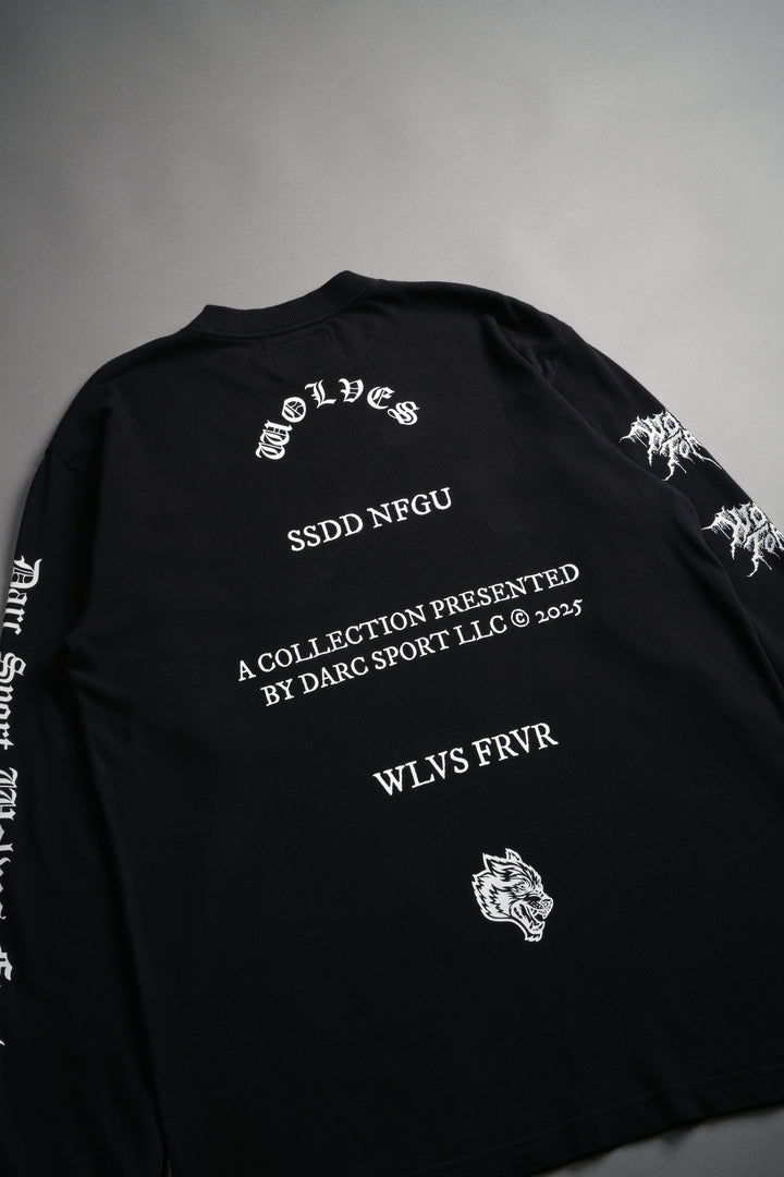Where Shadows Begin "Premium" L/S Tee in Black