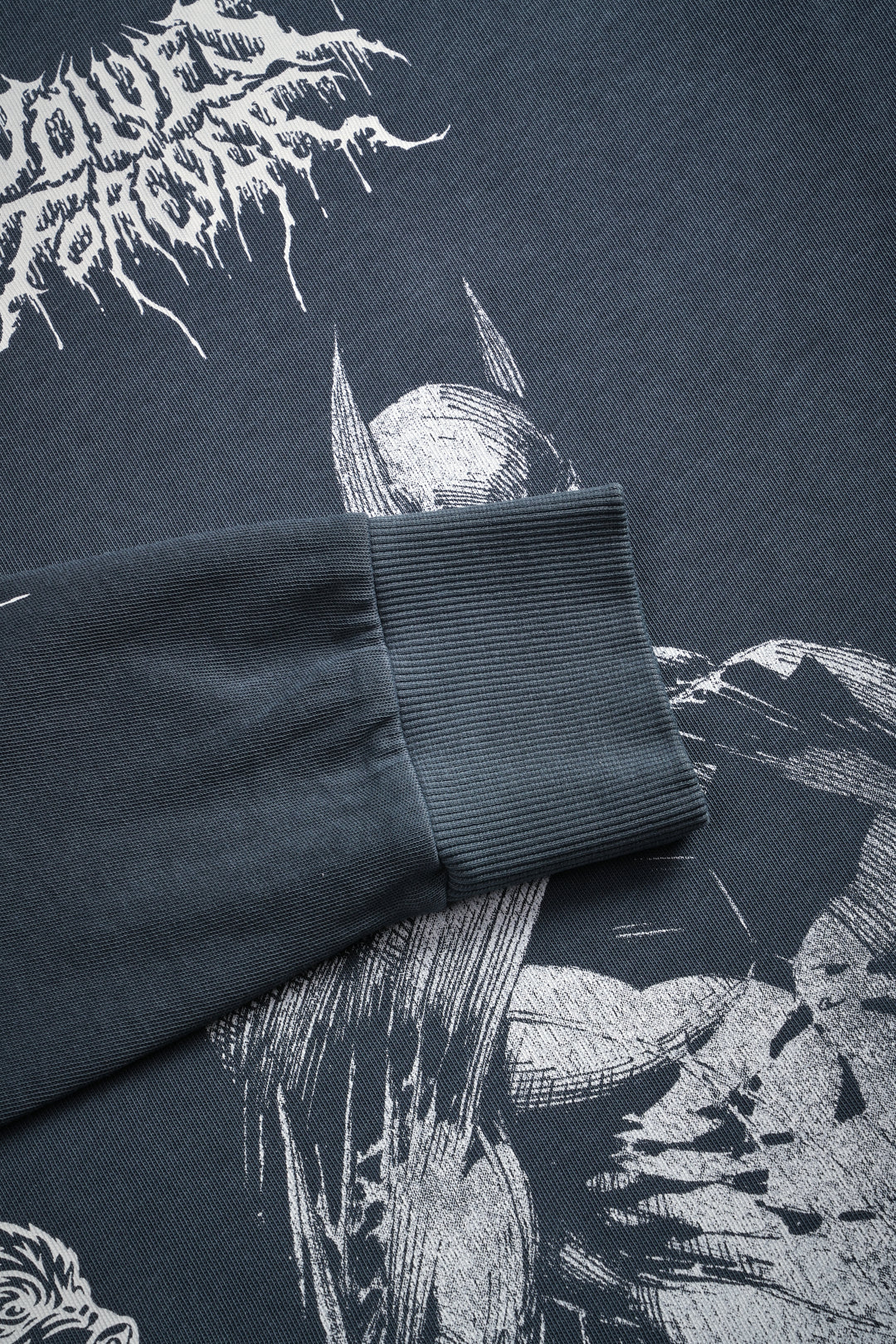 Where Shadows Begin "Premium" L/S Tee in Darc Blue