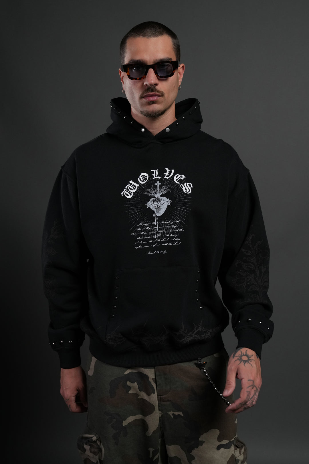 Sanctified "Pierce" Hoodie in Black