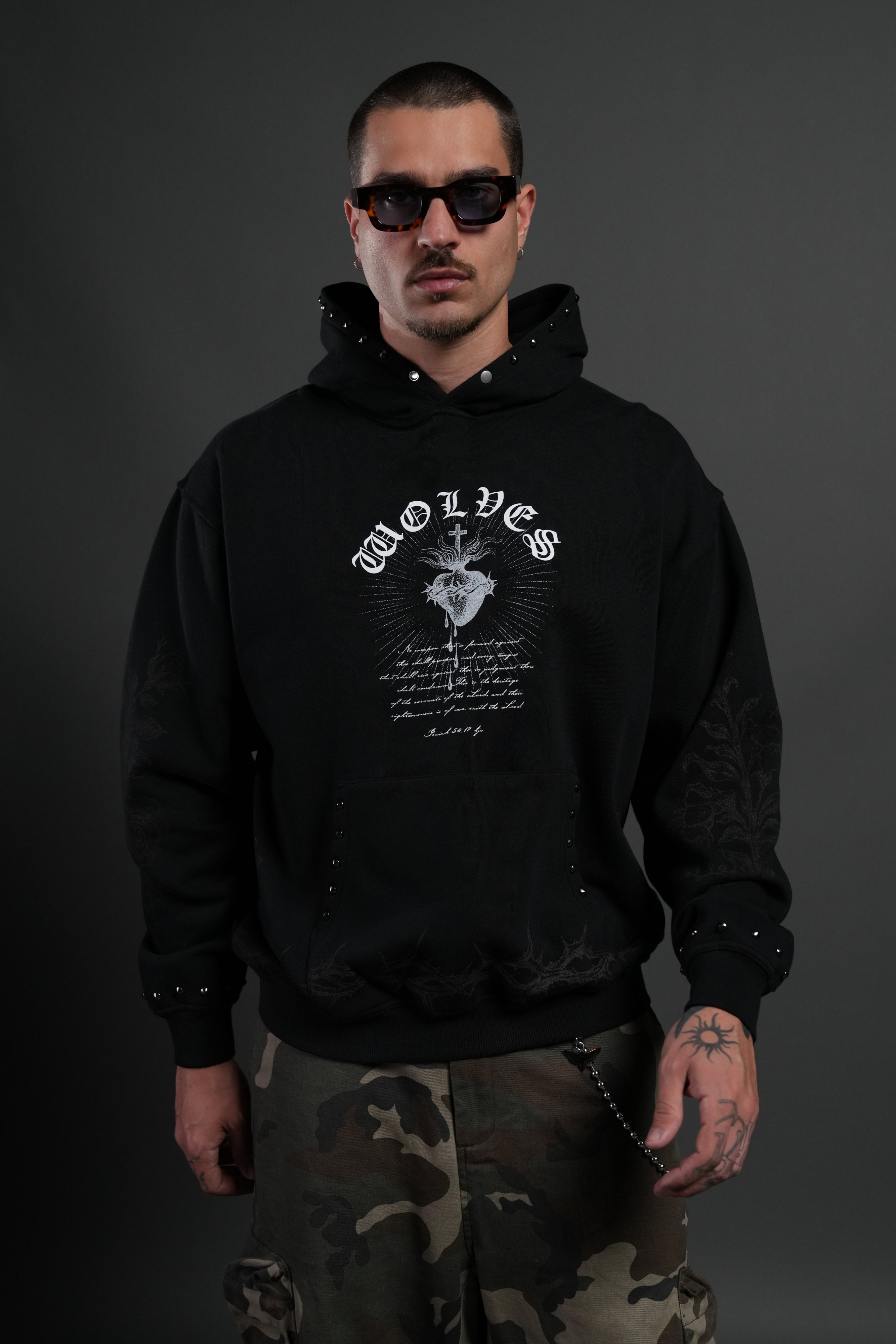 Sanctified "Pierce" Hoodie in Black