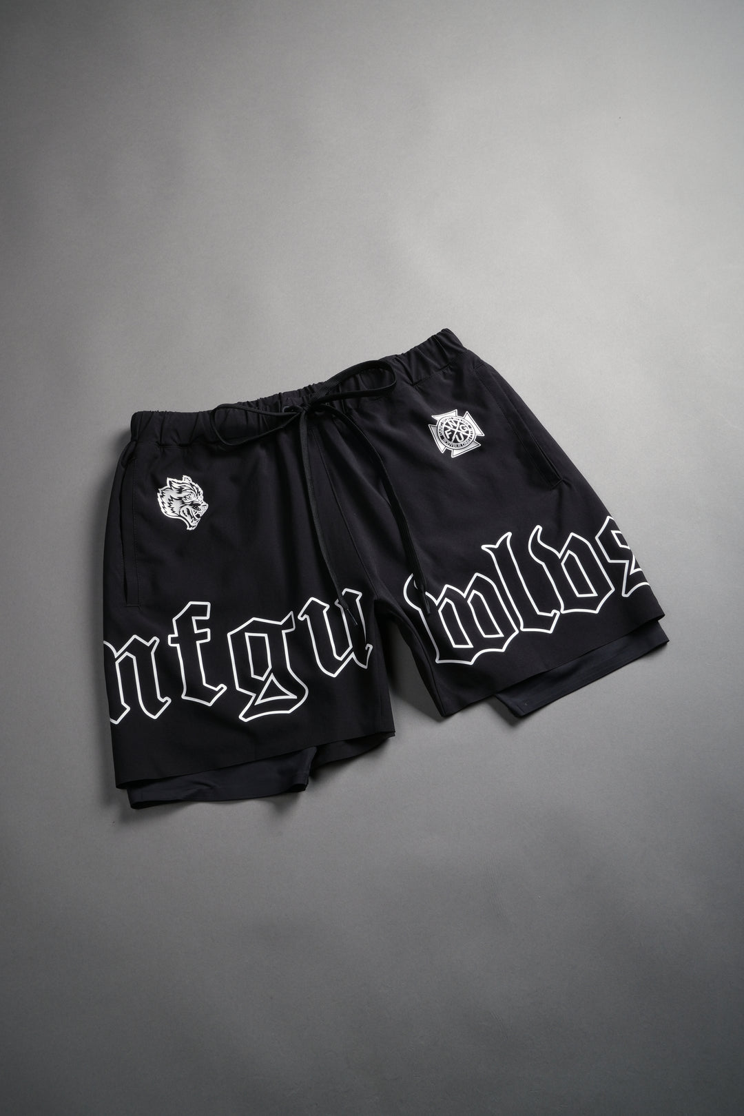 NFGU WLVS Compression Shorts in Black