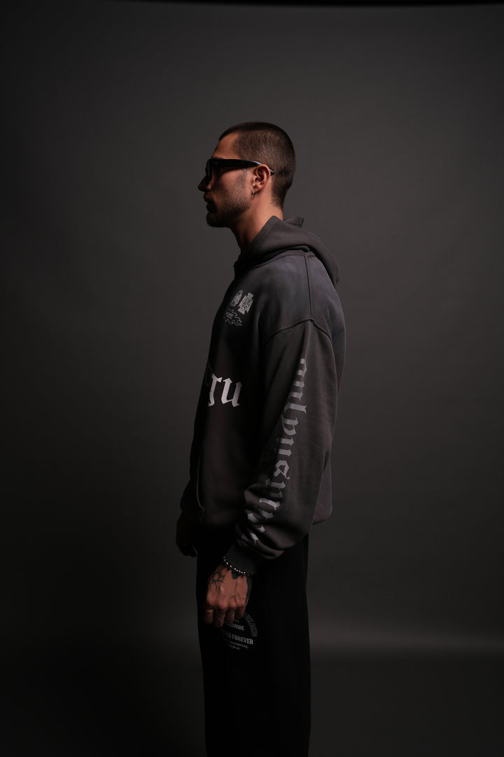Us Forever "Pierce" Hoodie in Wolf Gray Driftwash