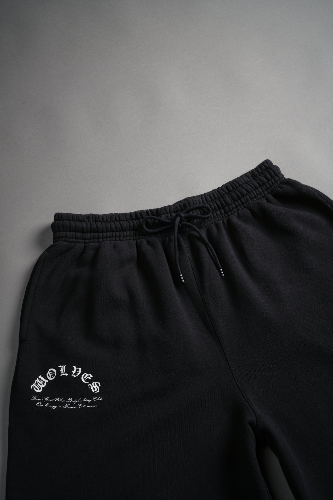 Only Wolves Oversized Osiris Sweat Shorts in Black